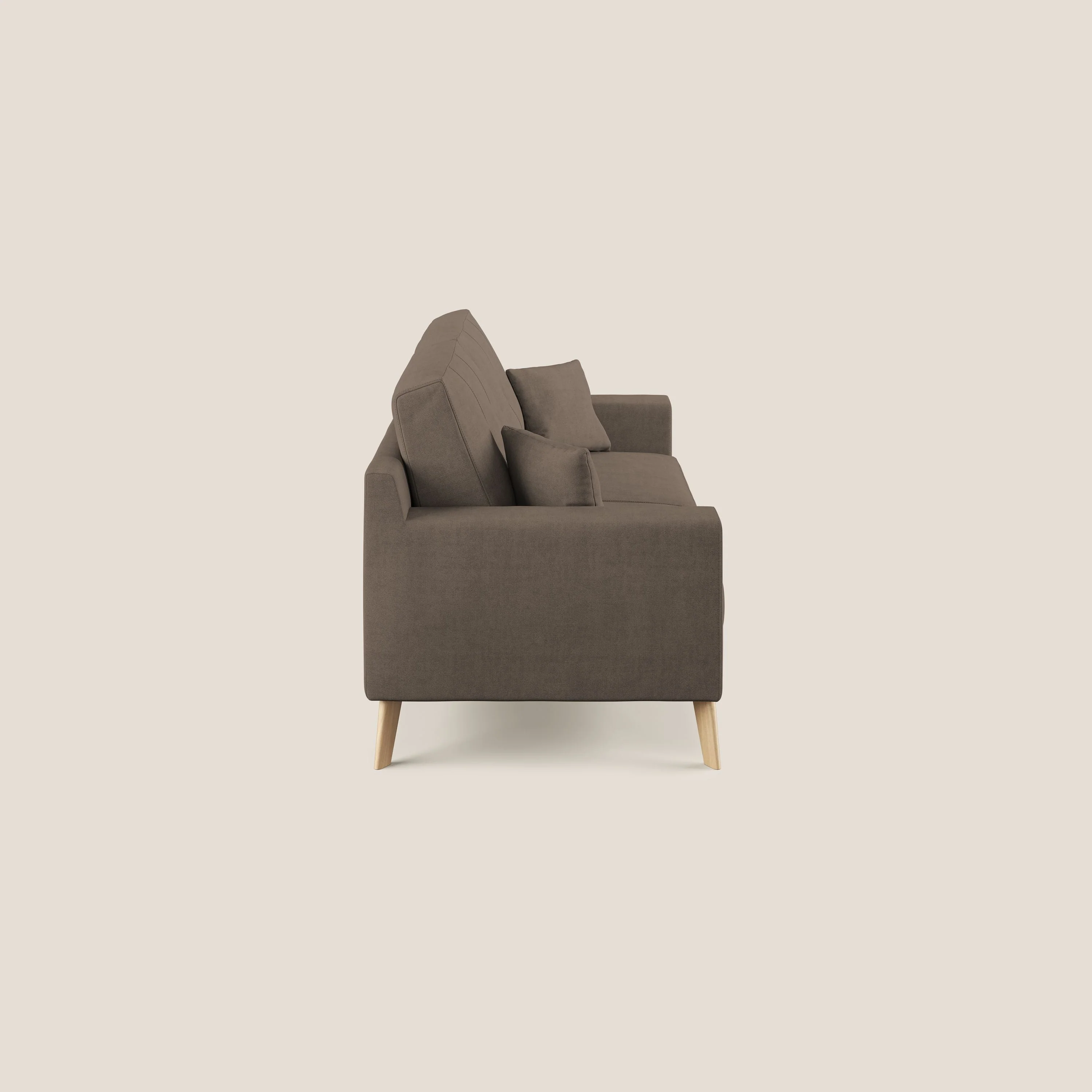 Danish canapé moderne en tissu doux imperméable T02 marron - Image 3