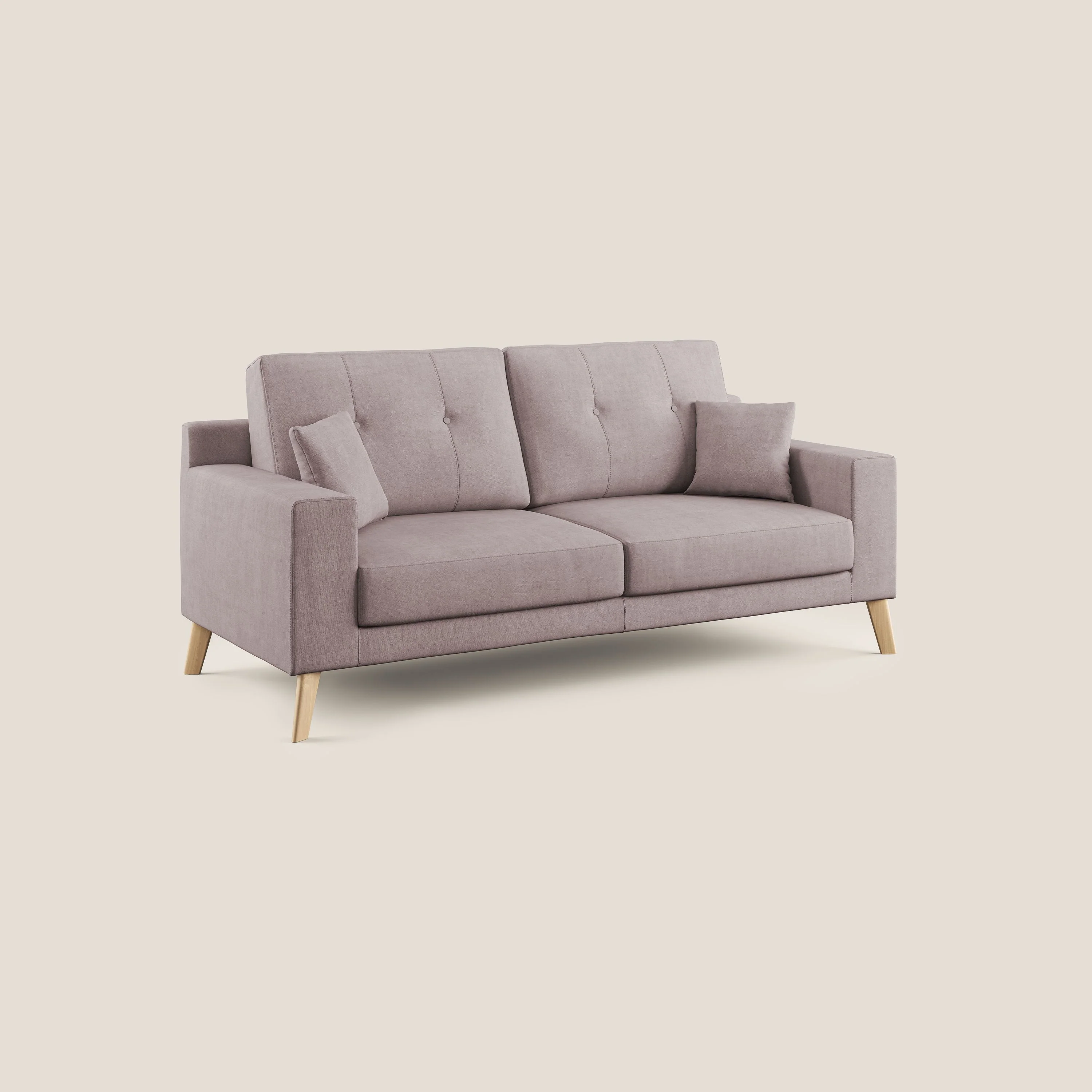Danish canapé moderne en tissu doux imperméable T02 rose - Image 2