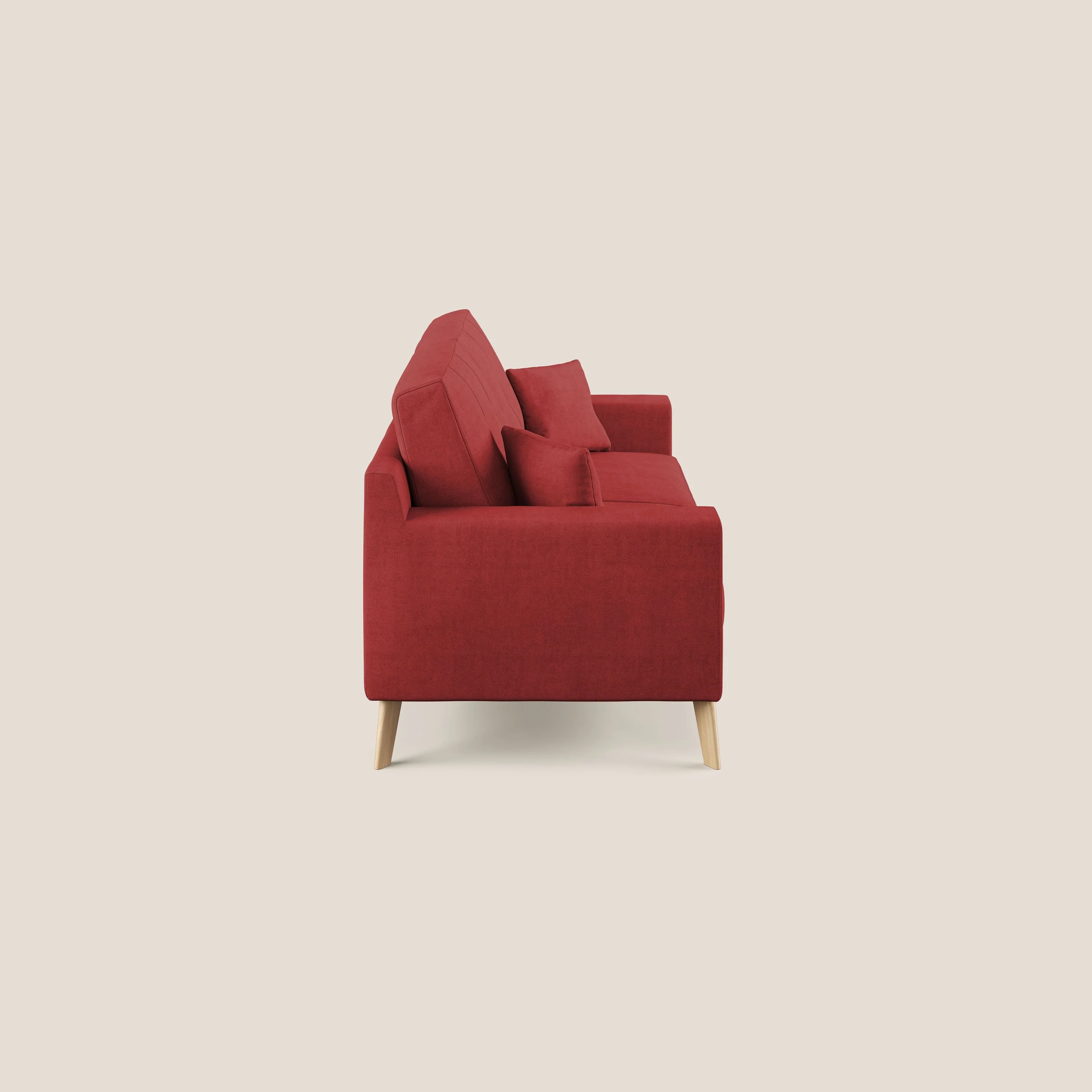 Danish canapé moderne en tissu doux imperméable T02 rouge - Image 3