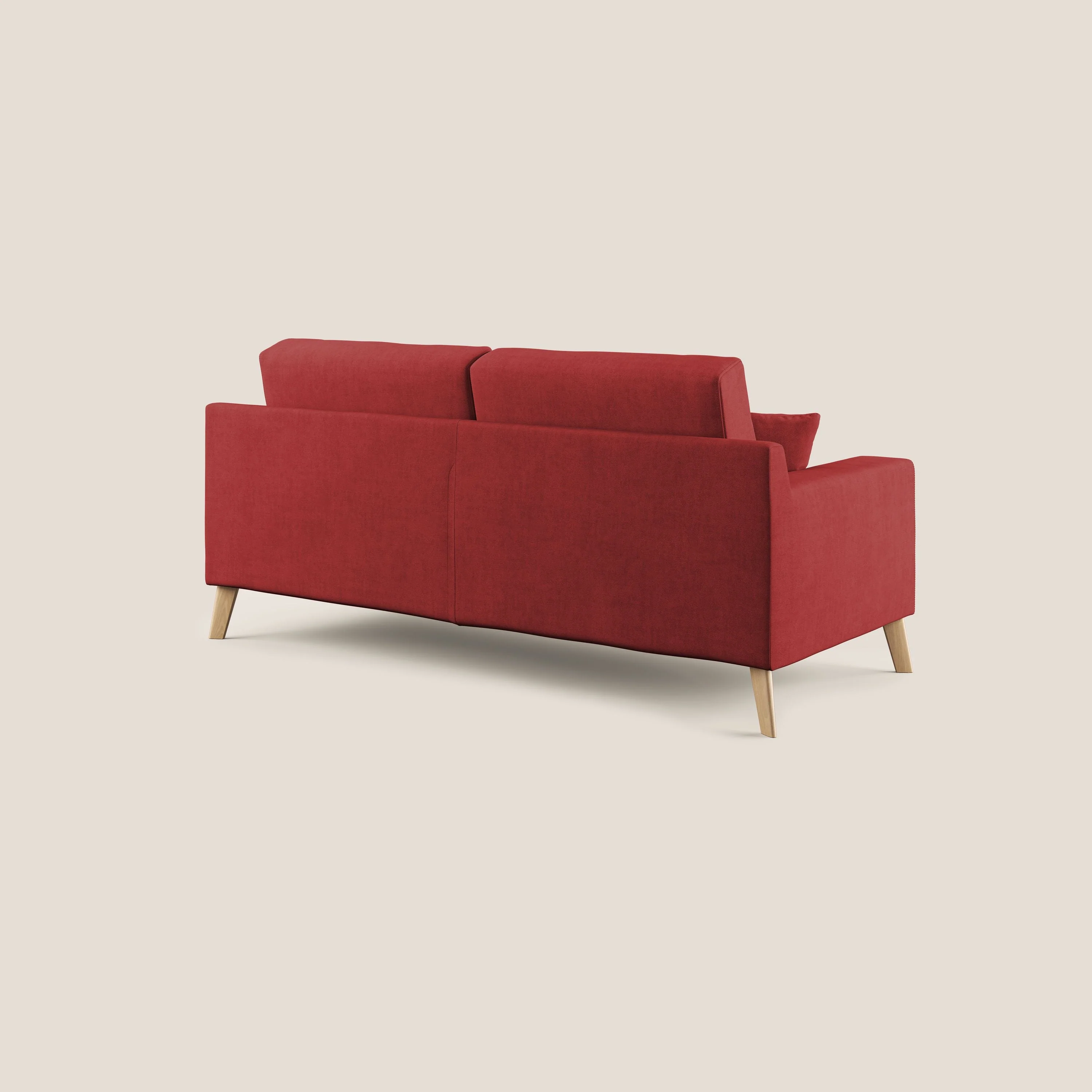 Danish canapé moderne en tissu doux imperméable T02 rouge - Image 4