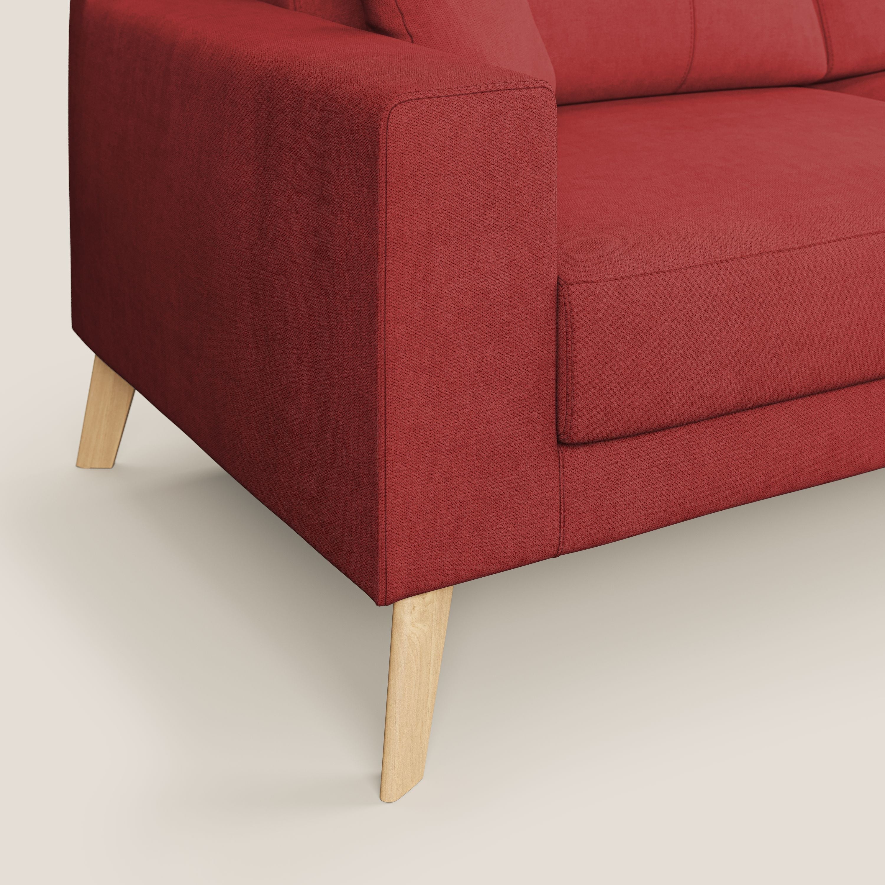 Danish canapé moderne en tissu doux imperméable T02 rouge - Image 5