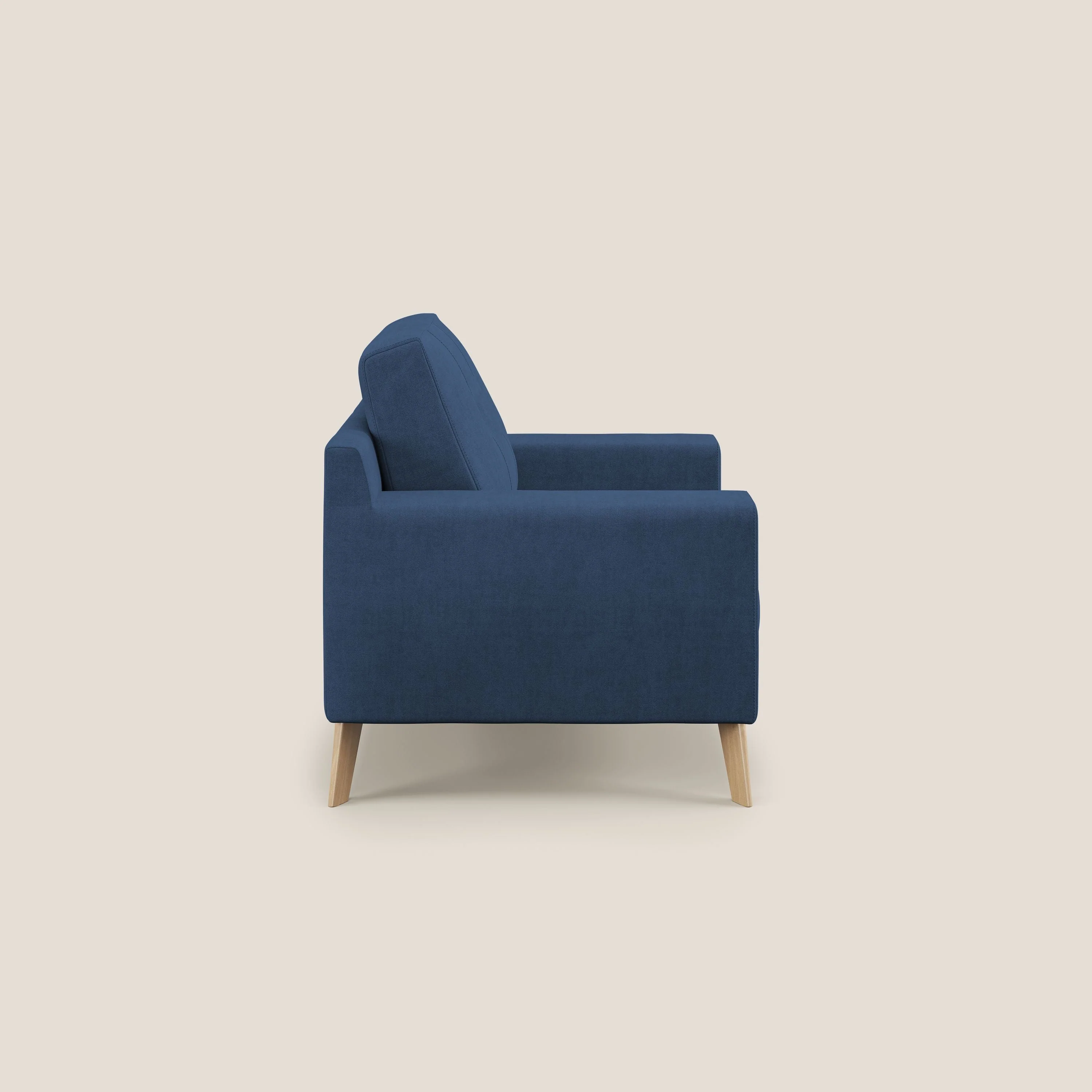Danish Fauteuil en tissu doux imperméable T02 bleu - Image 3