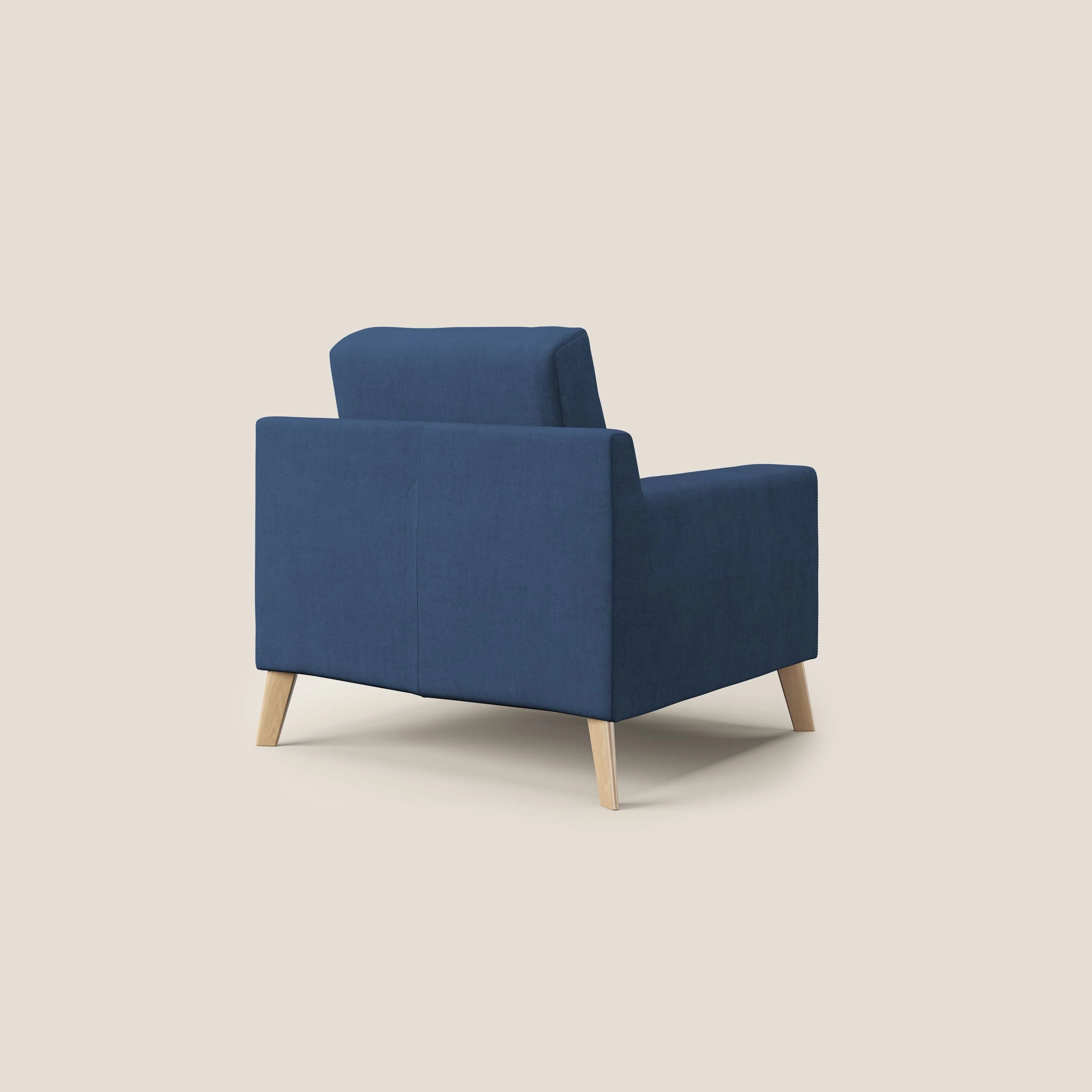 Danish Fauteuil en tissu doux imperméable T02 bleu - Image 4