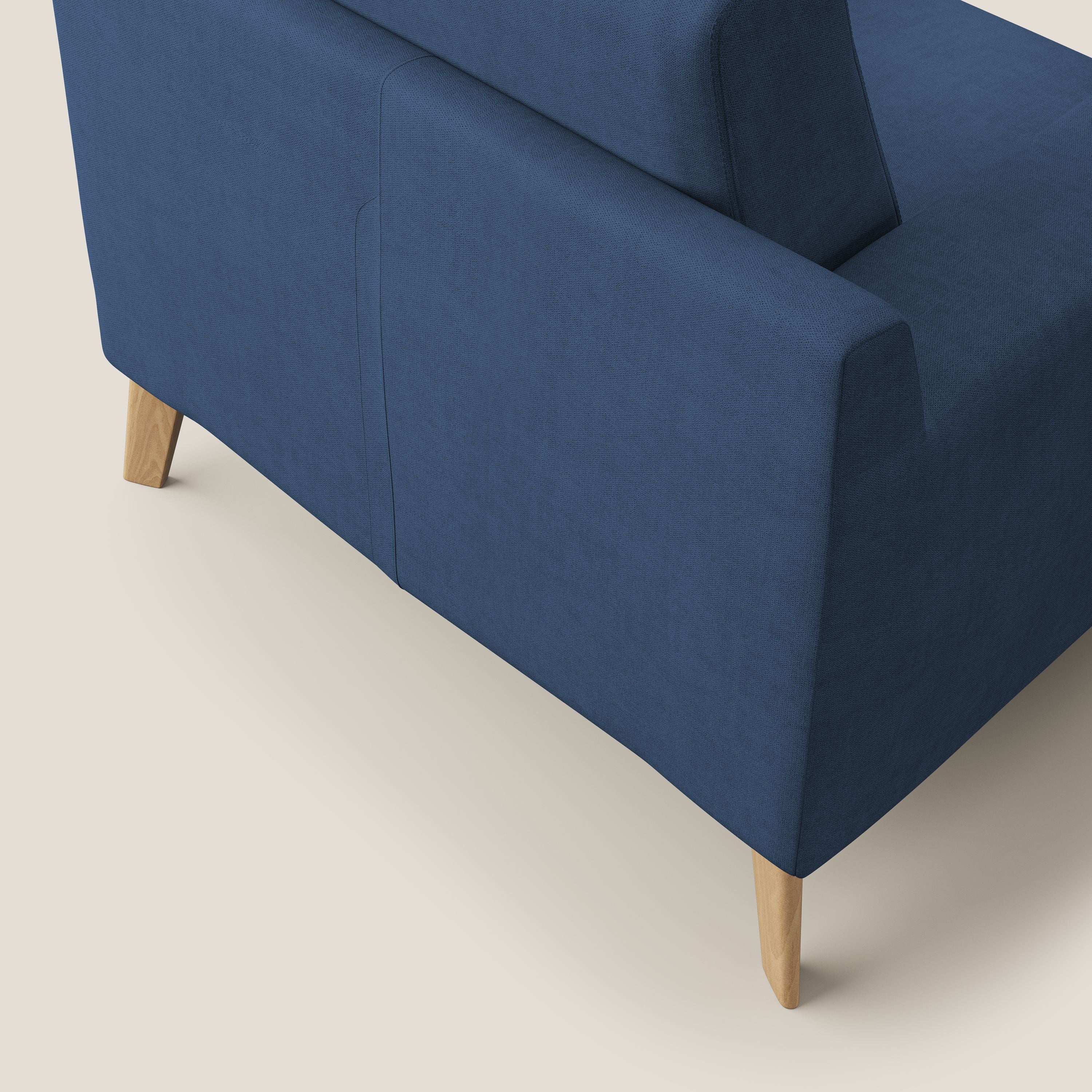 Danish Fauteuil en tissu doux imperméable T02 bleu - Image 6