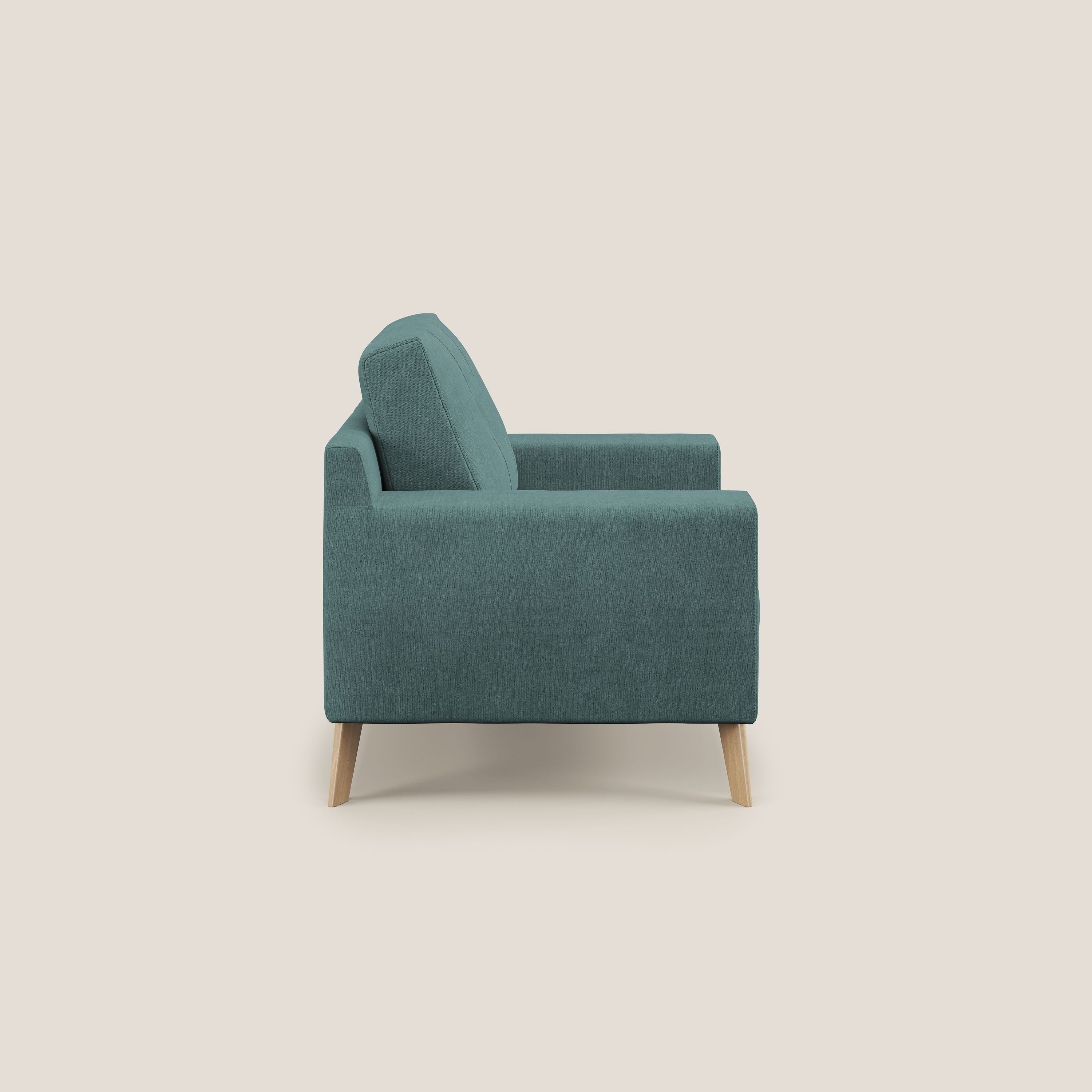 Danish Fauteuil en tissu doux imperméable T02 bleu canard - Image 3