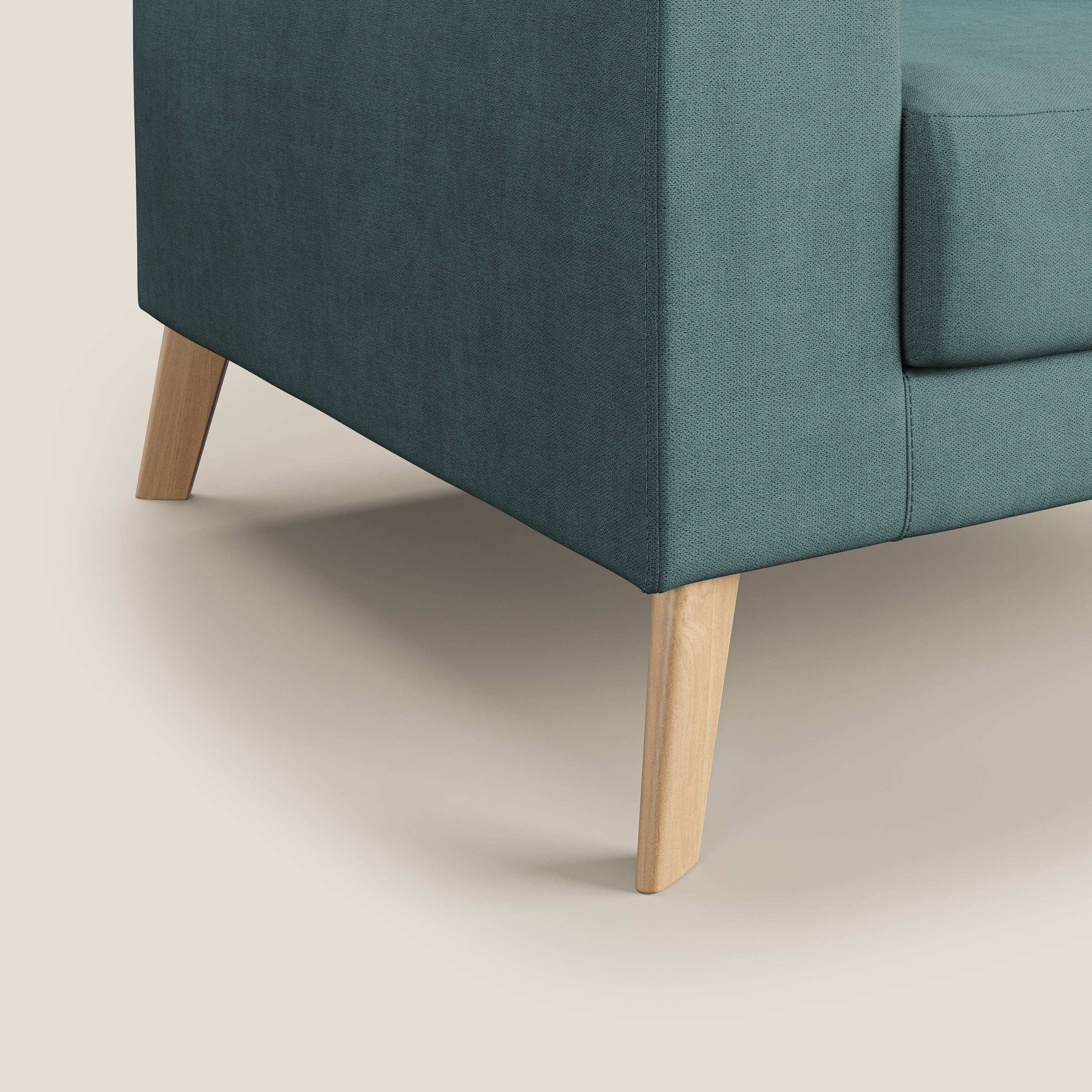 Danish Fauteuil en tissu doux imperméable T02 bleu canard - Image 5