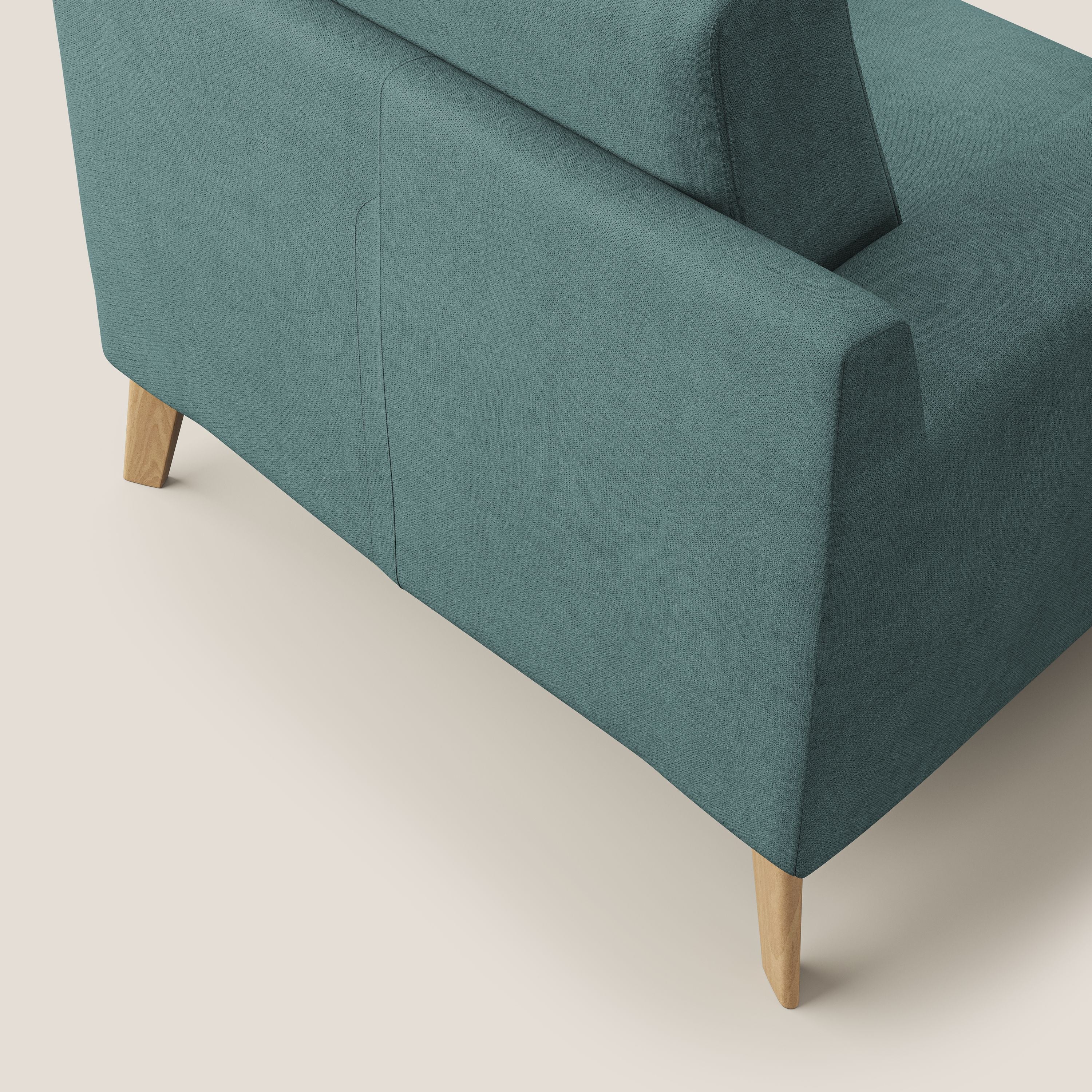 Danish Fauteuil en tissu doux imperméable T02 bleu canard - Image 6