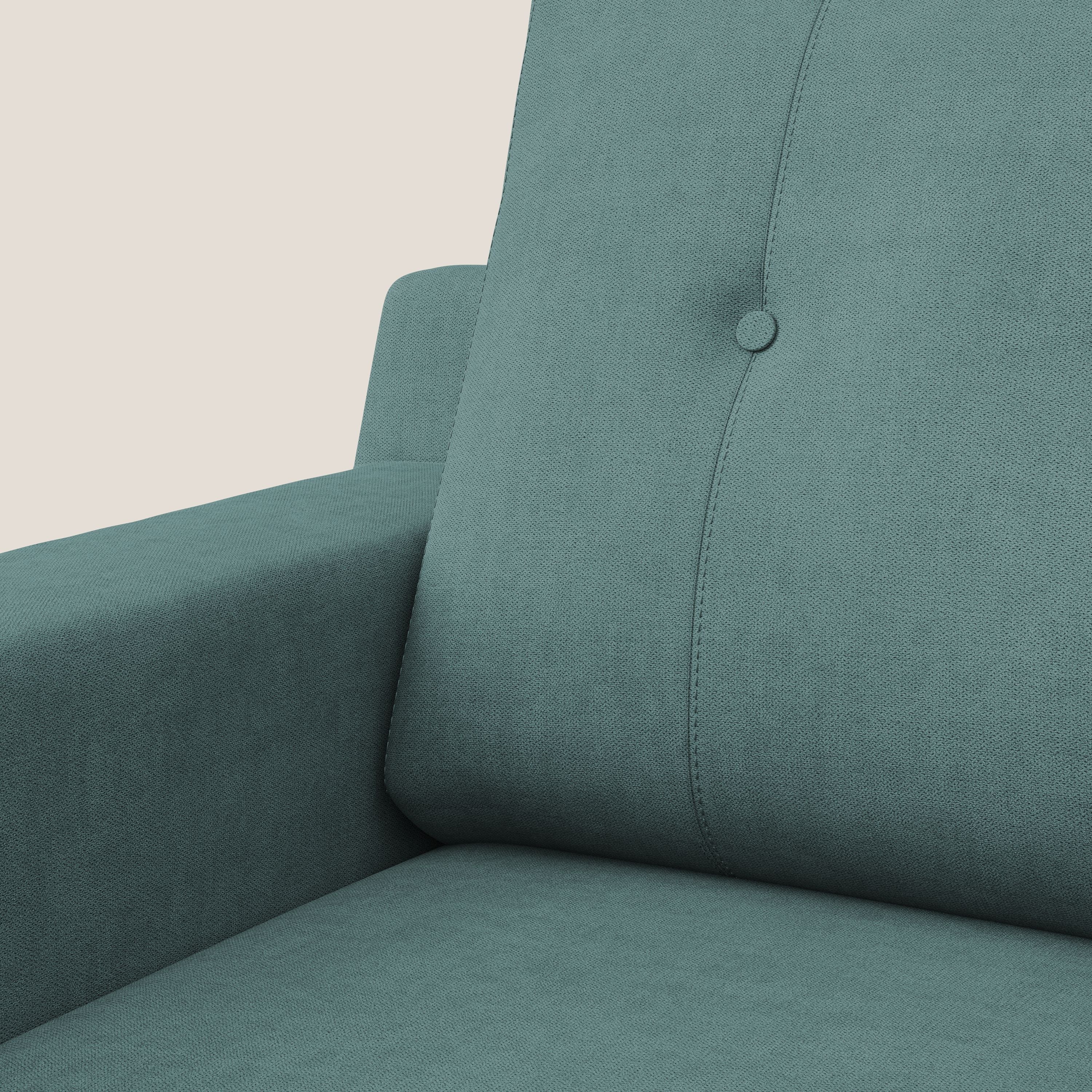 Danish Fauteuil en tissu doux imperméable T02 bleu canard - Image 7