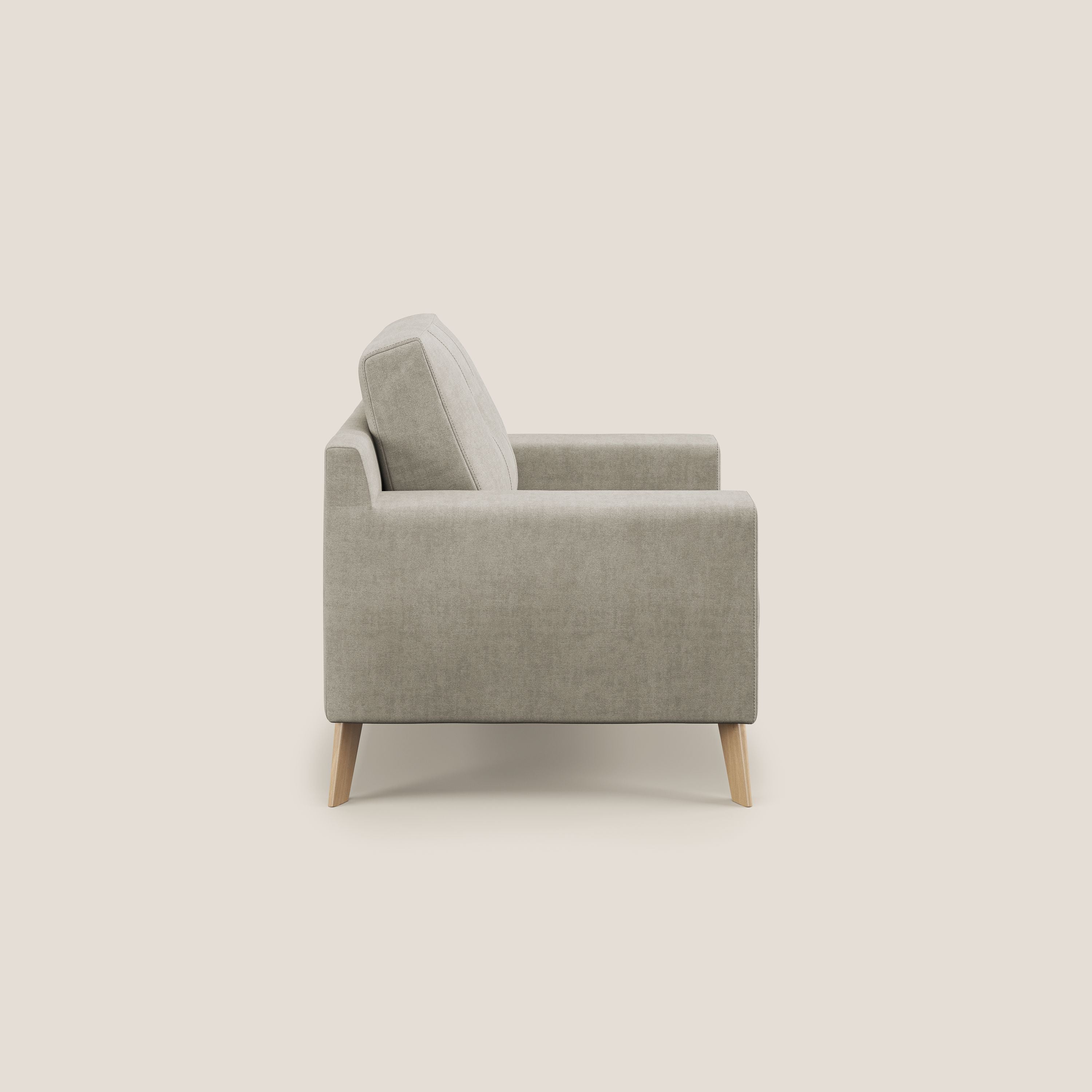 Danish Fauteuil en tissu doux imperméable T02 crème - Image 4