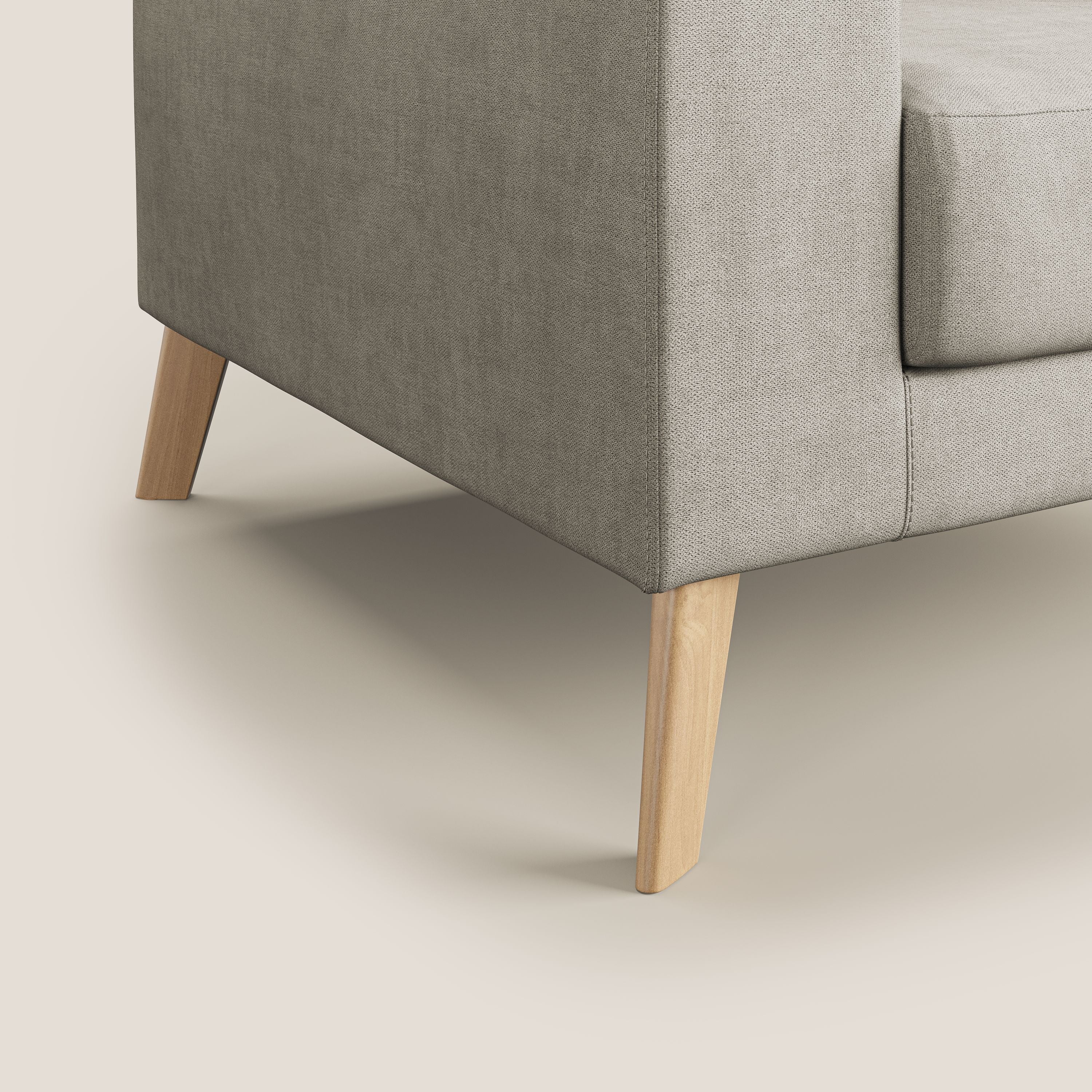 Danish Fauteuil en tissu doux imperméable T02 crème - Image 6