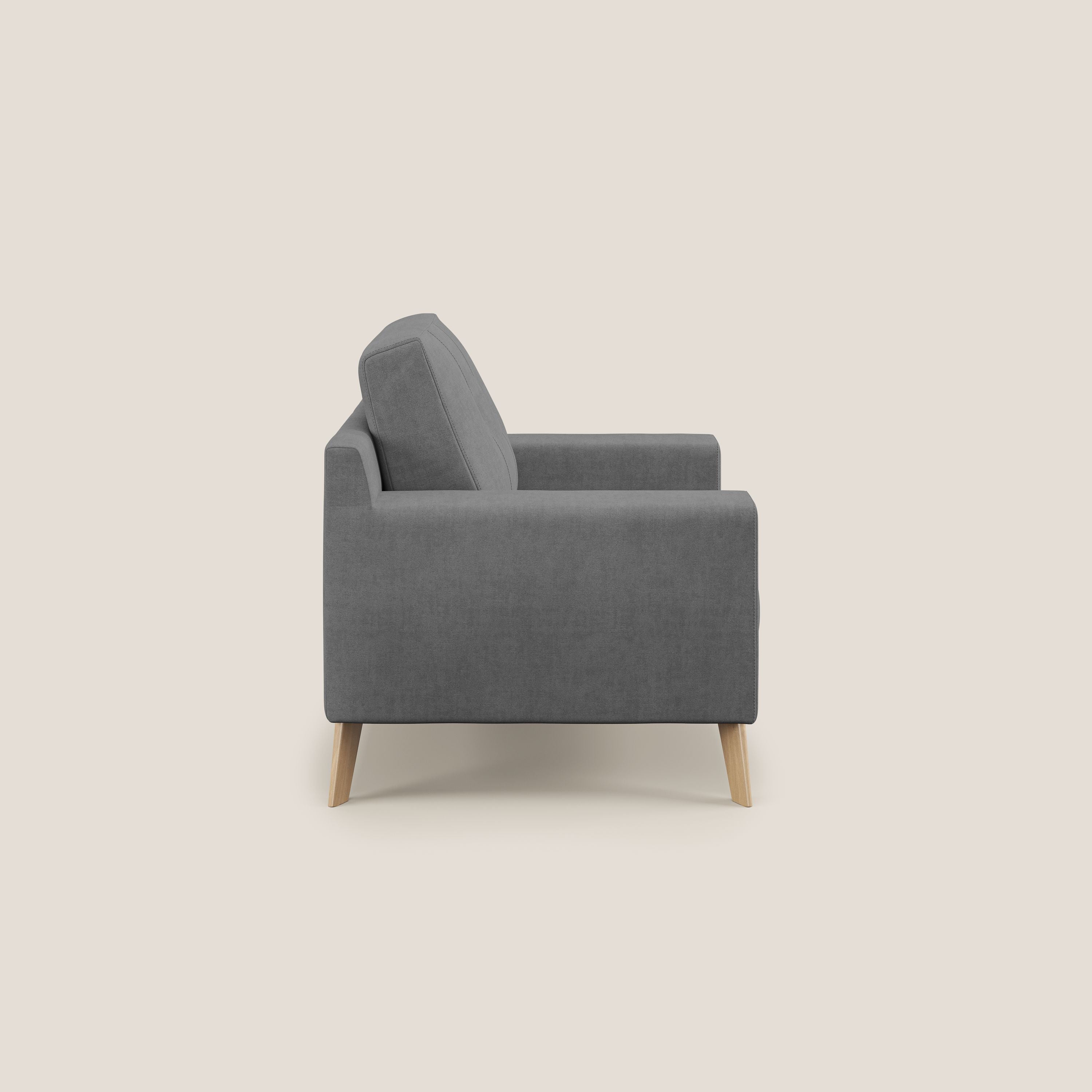 Danish Fauteuil en tissu doux imperméable T02 gris - Image 3