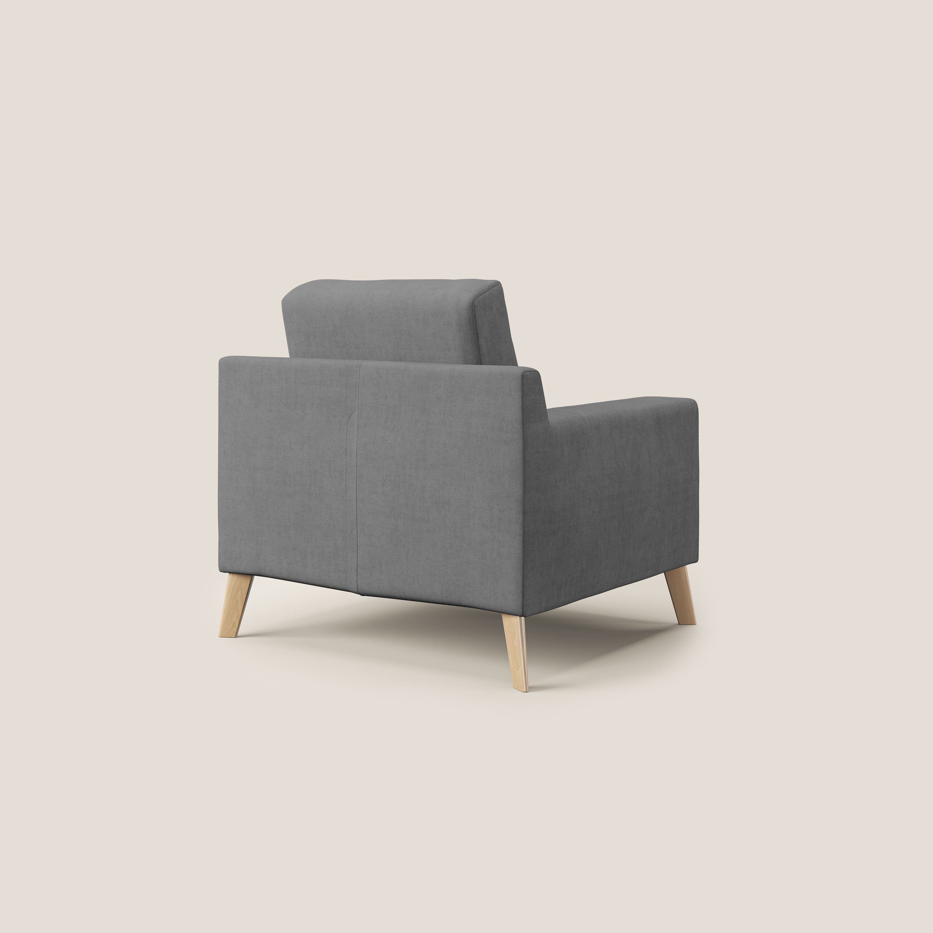 Danish Fauteuil en tissu doux imperméable T02 gris - Image 4