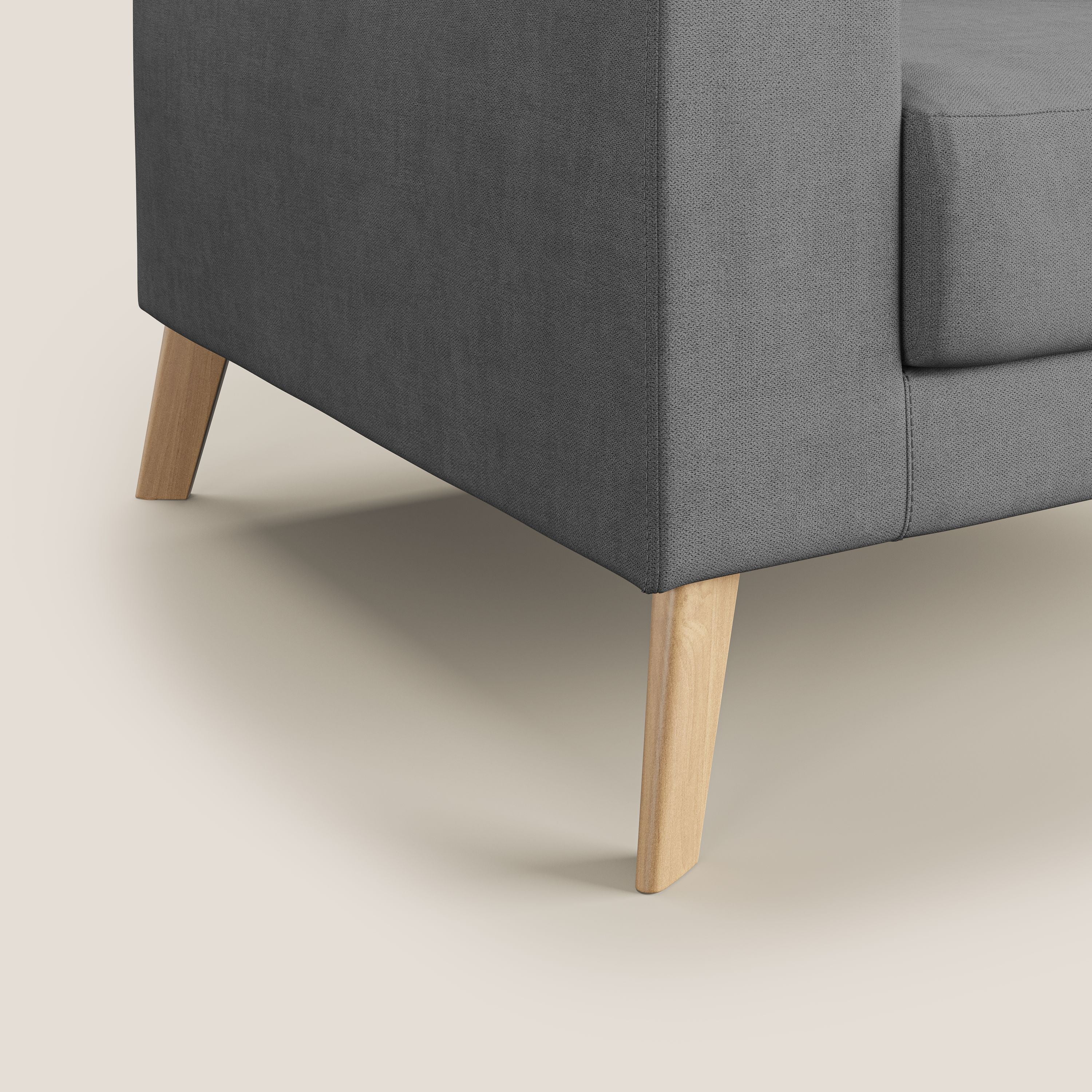 Danish Fauteuil en tissu doux imperméable T02 gris - Image 5