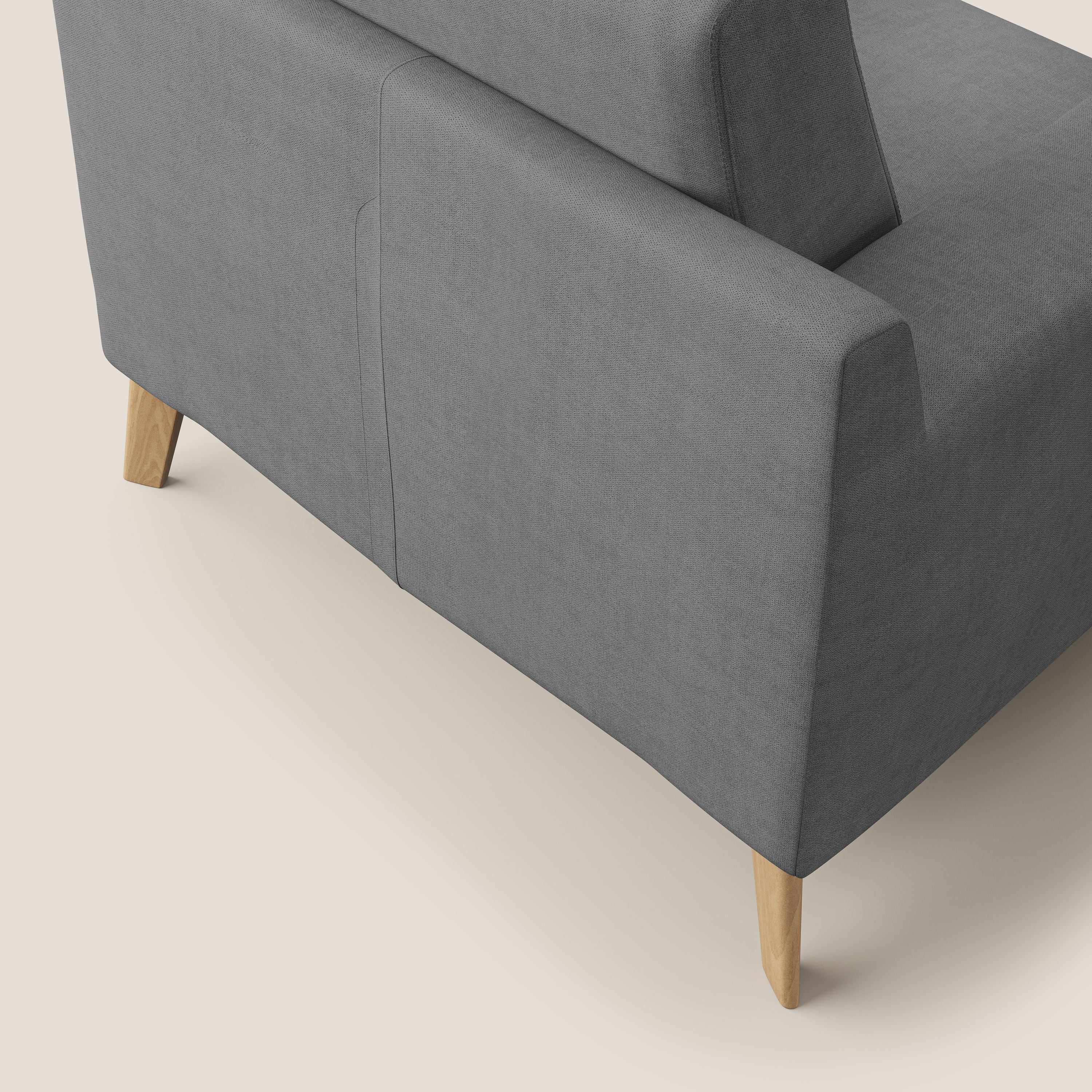 Danish Fauteuil en tissu doux imperméable T02 gris - Image 6