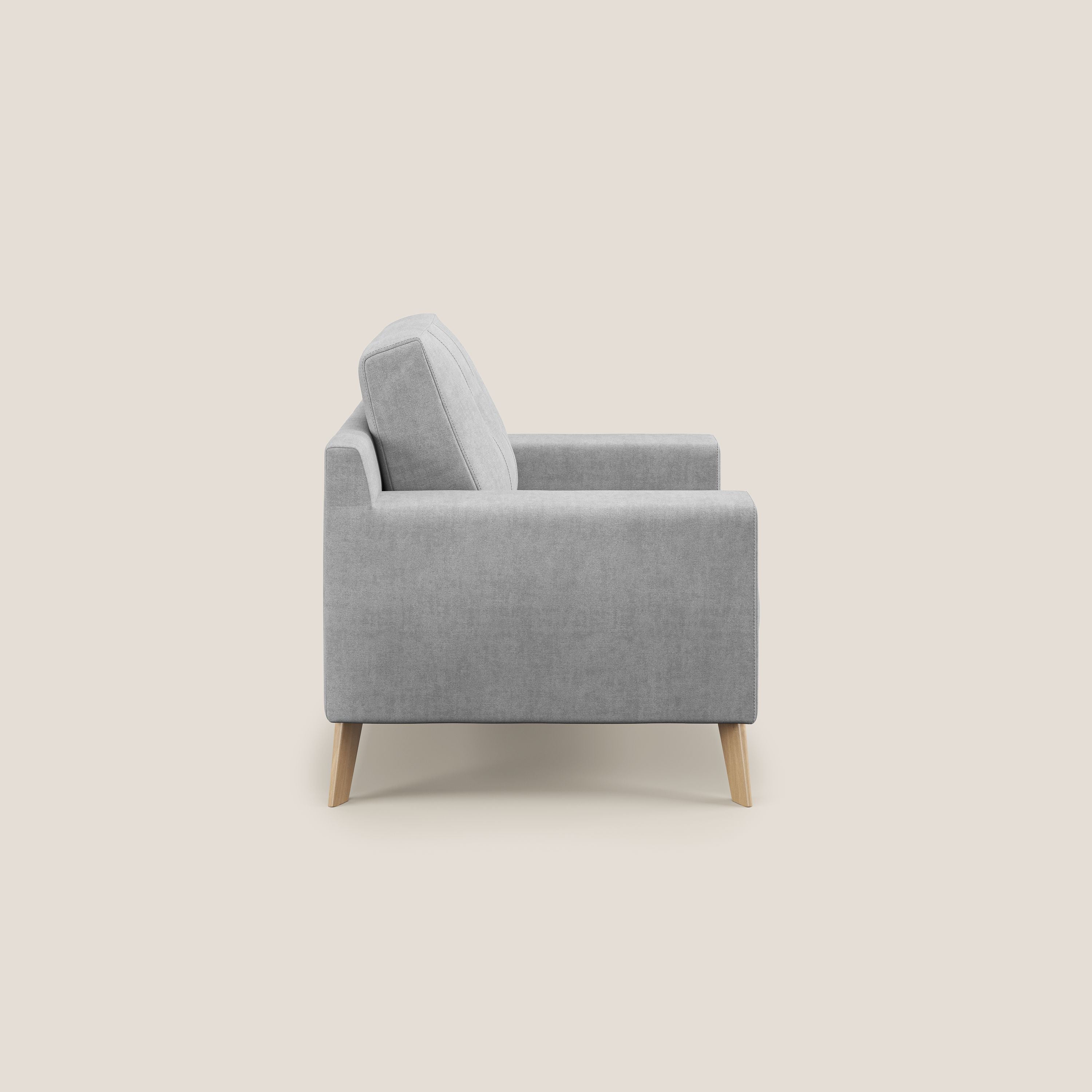 Danish Fauteuil en tissu doux imperméable T02 gris clair - Image 3
