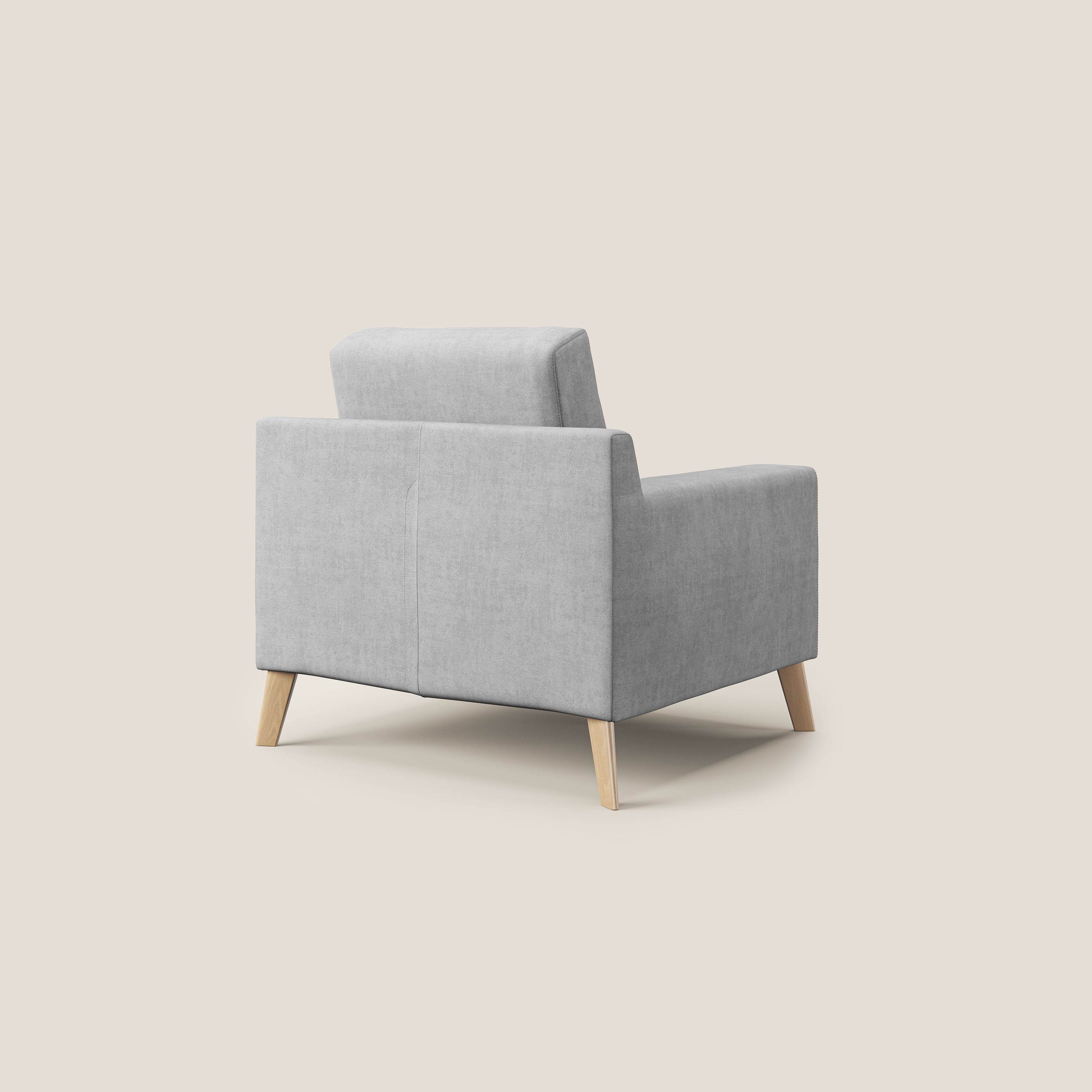 Danish Fauteuil en tissu doux imperméable T02 gris clair - Image 4