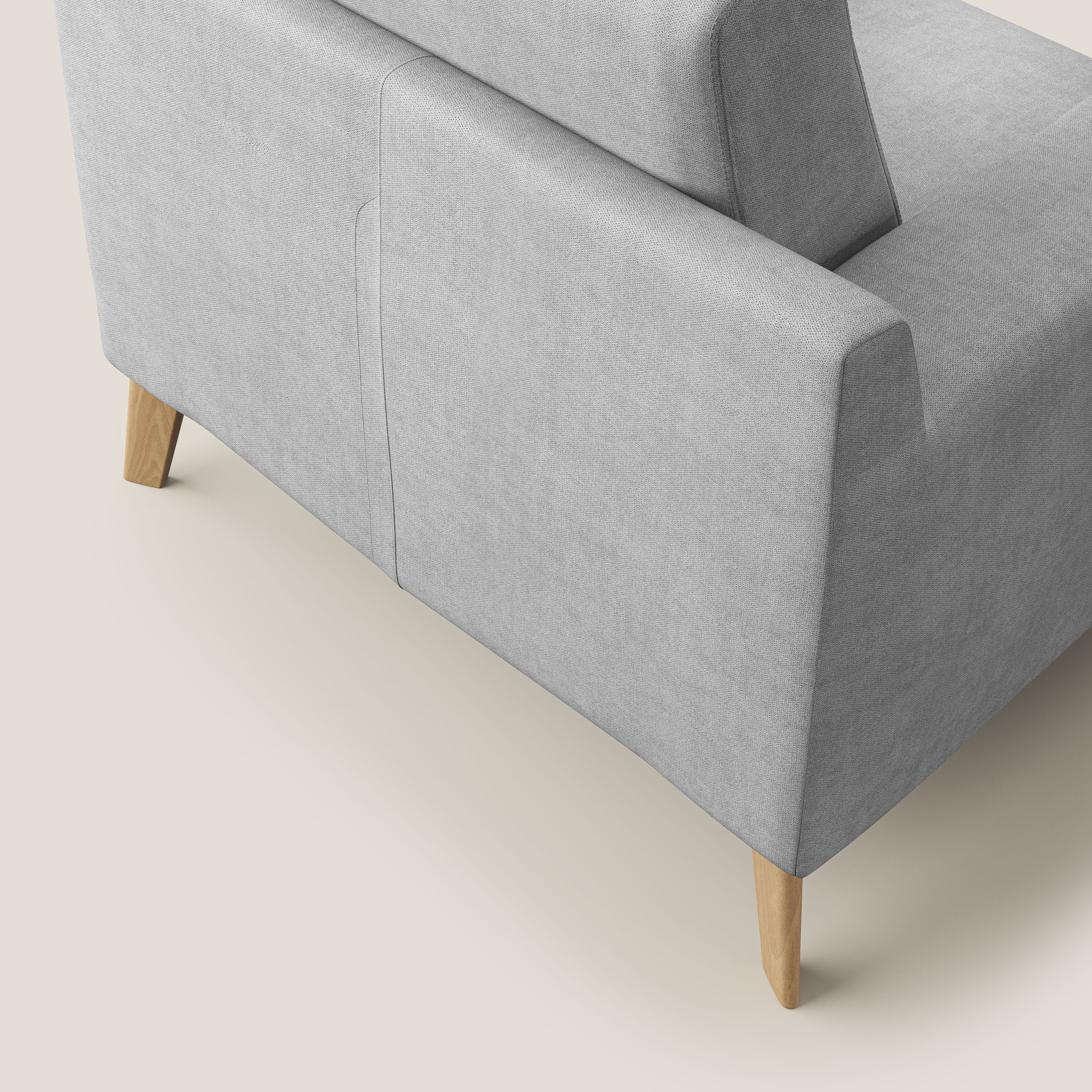 Danish Fauteuil en tissu doux imperméable T02 gris clair - Image 6