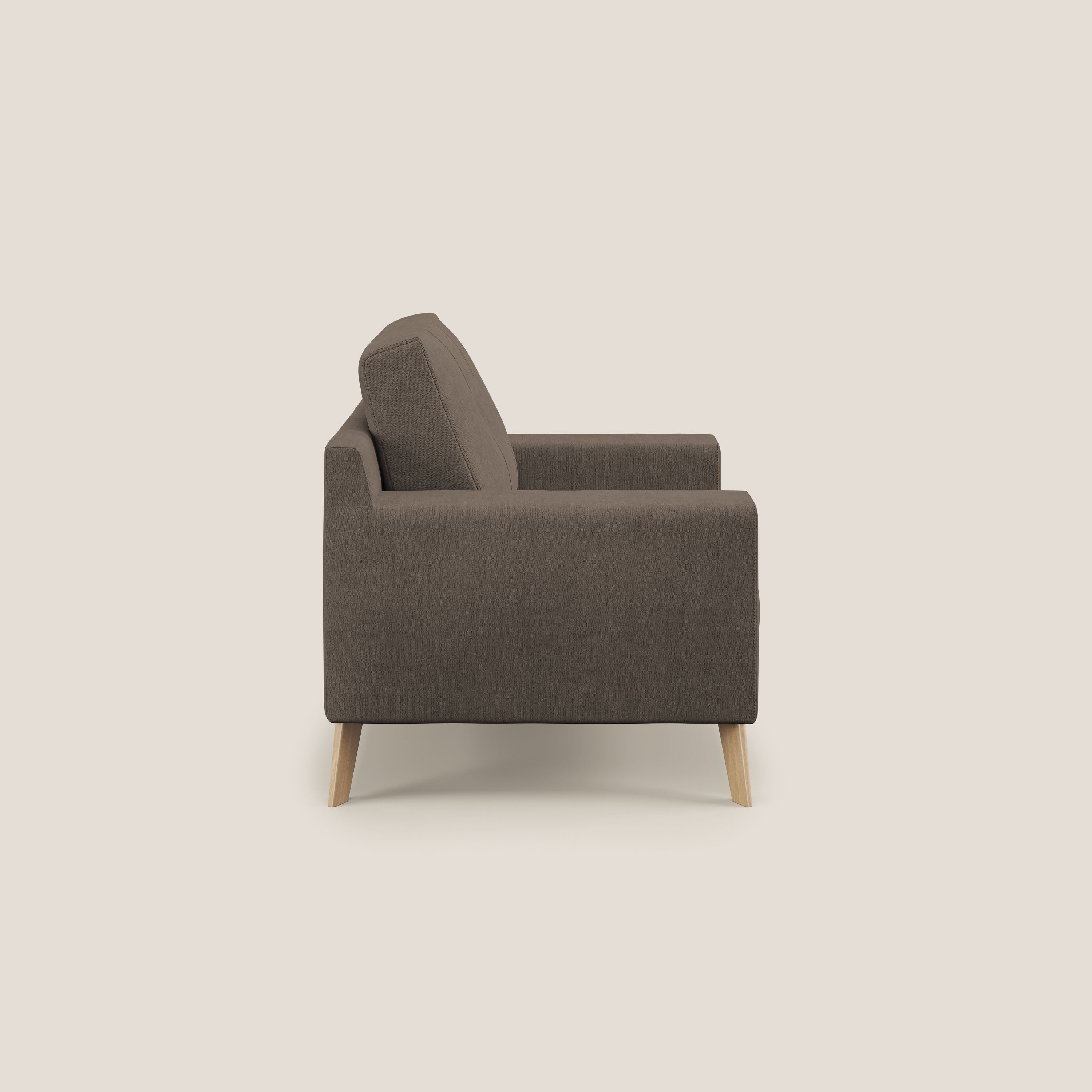 Danish Fauteuil en tissu doux imperméable T02 marron - Image 3