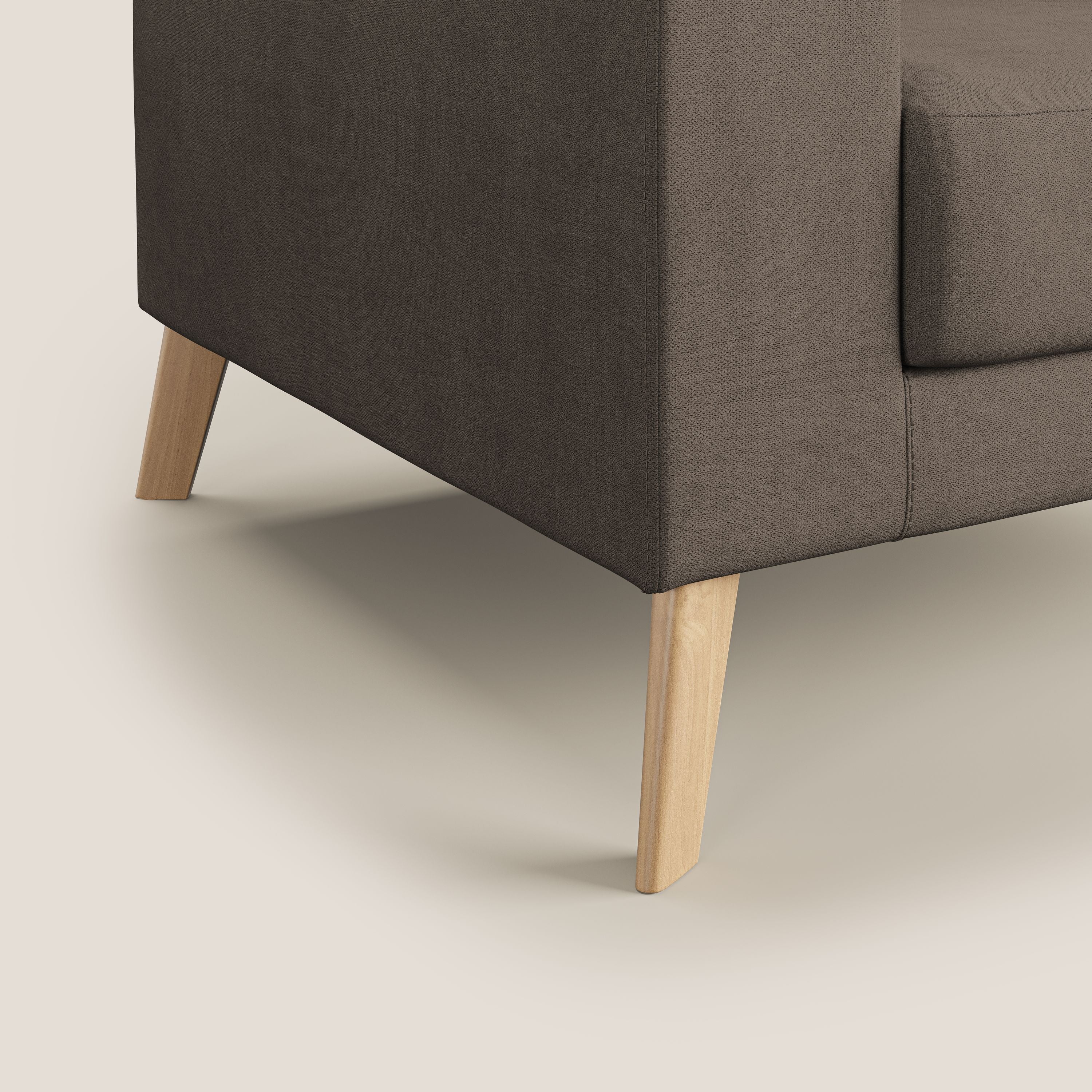 Danish Fauteuil en tissu doux imperméable T02 marron - Image 5