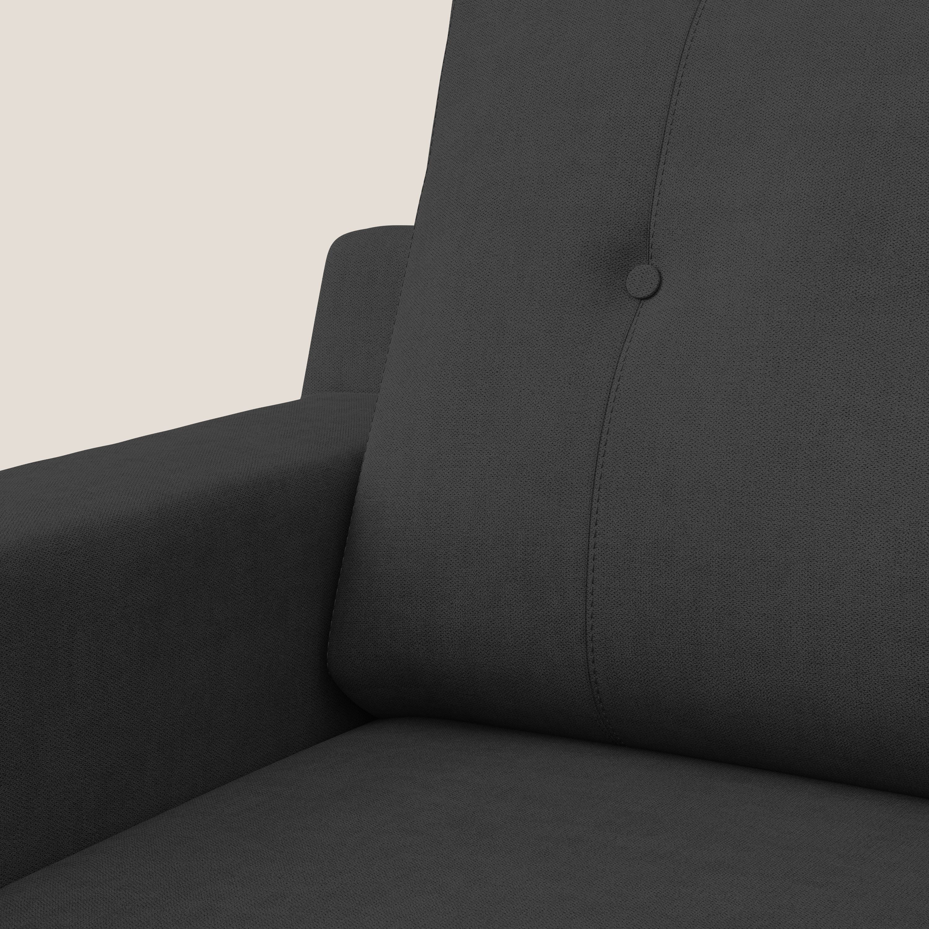 Danish Fauteuil en tissu doux imperméable T02 noir - Image 7