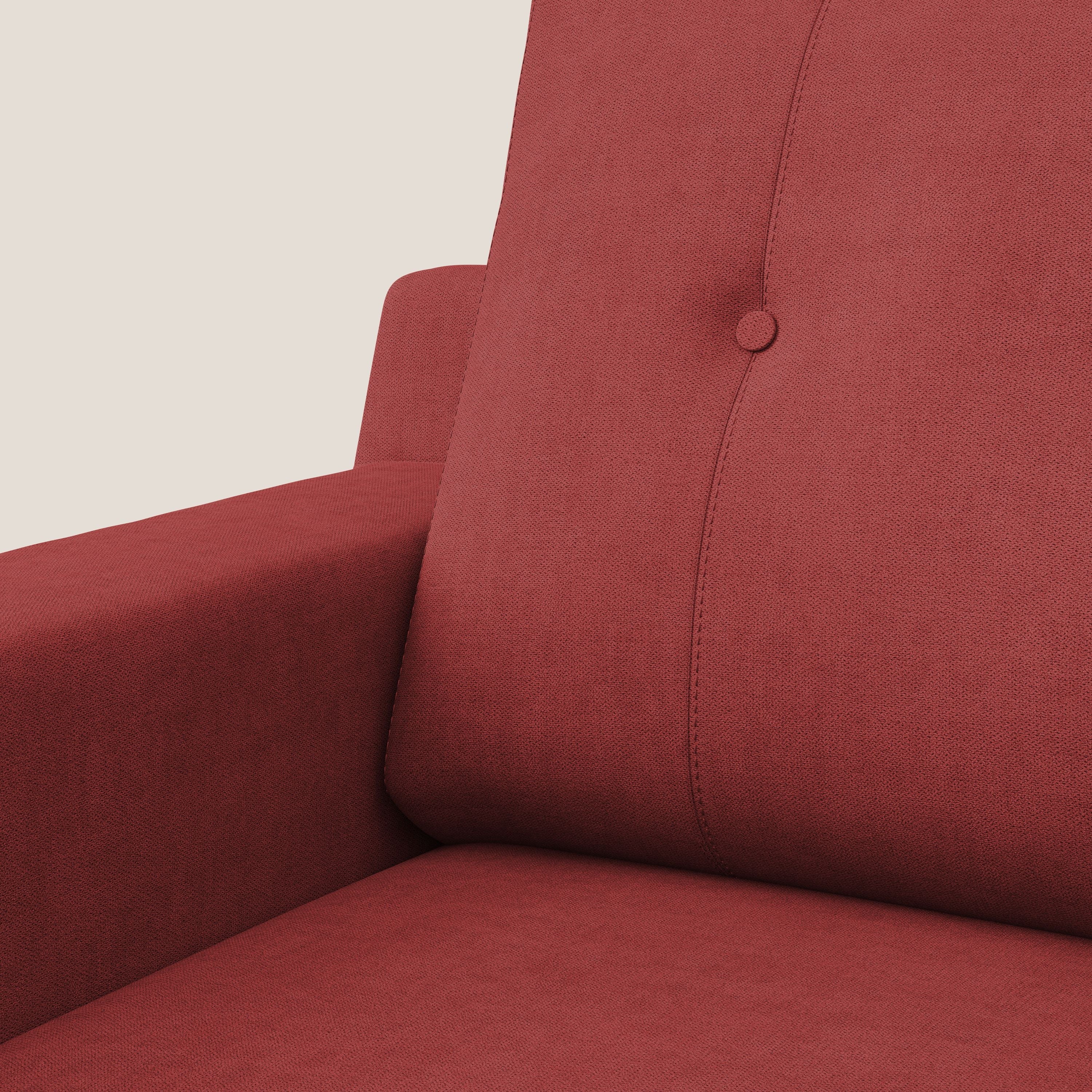 Danish Fauteuil en tissu doux imperméable T02 rouge - Image 7