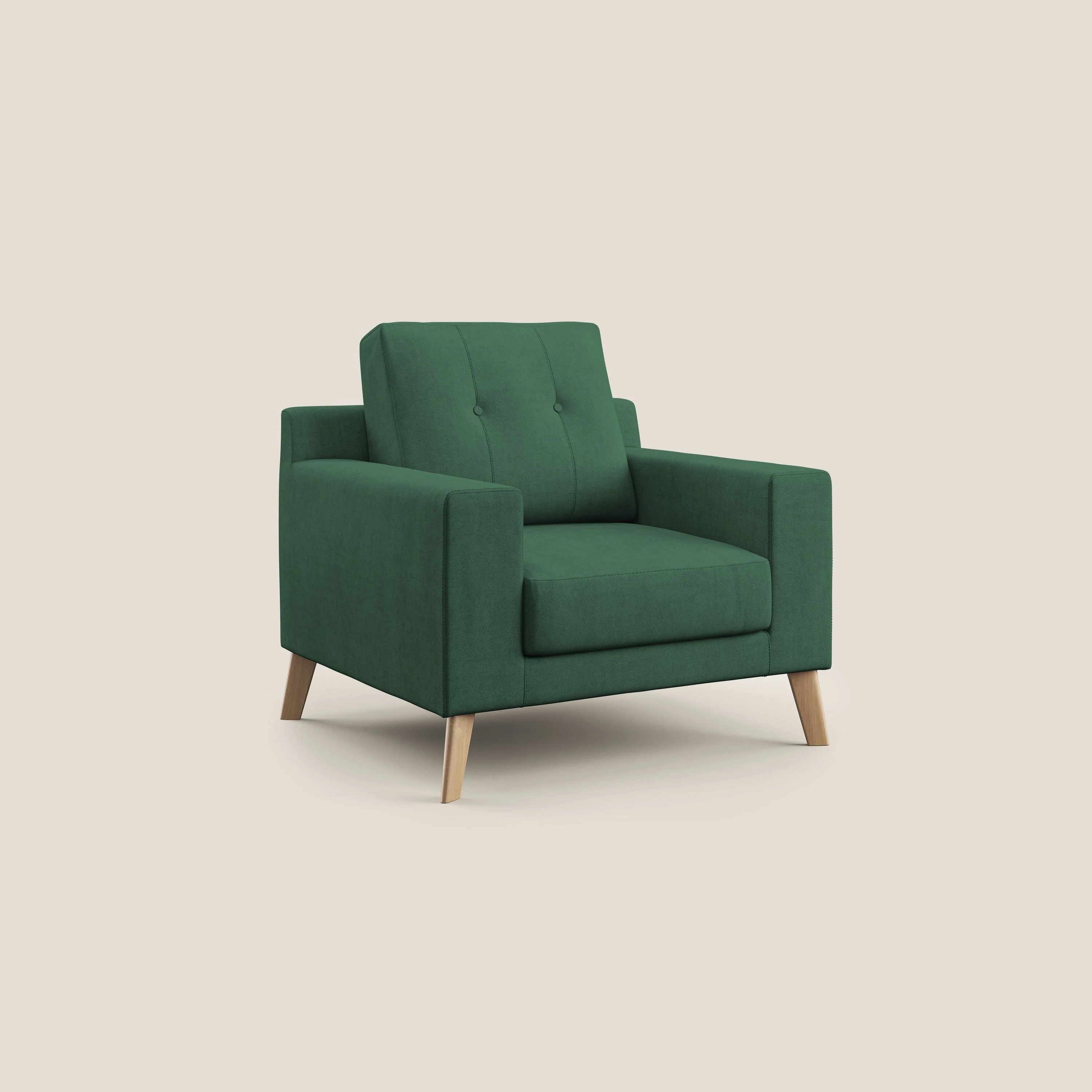 Danish Fauteuil en tissu doux imperméable T02 vert - Image 2