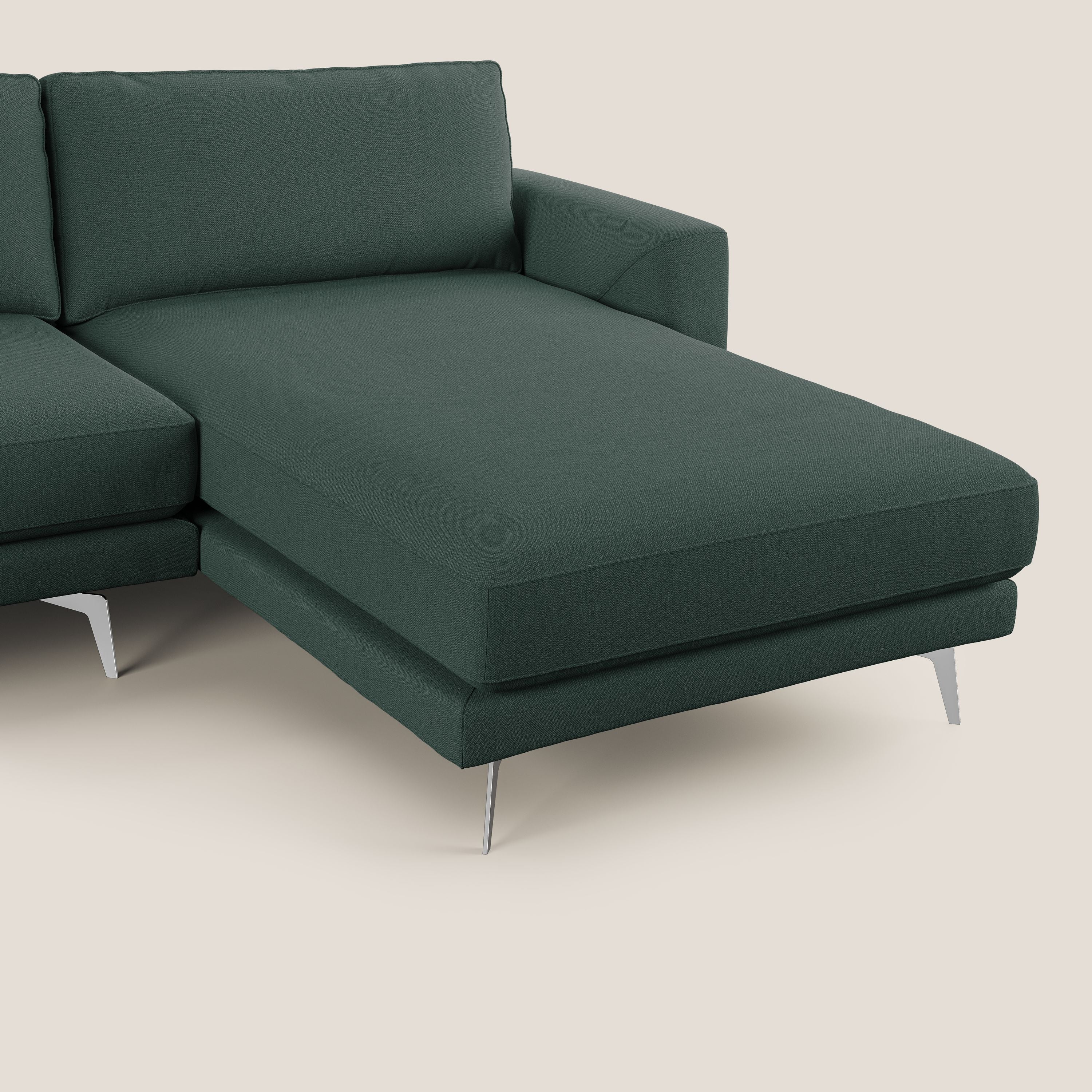 Dorian canapé d'angle moderne en tissu doux anti-tache T05 vert - Image 8