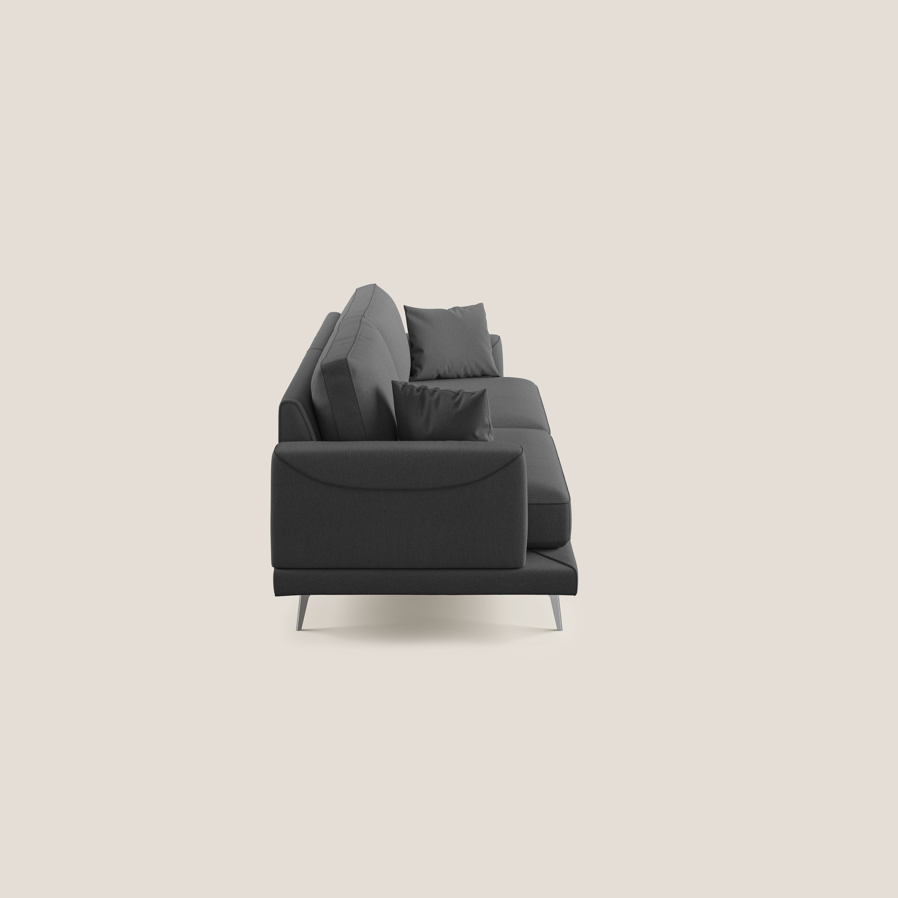 Dorian canapé moderne en tissu doux anti-tache T05 anthracite - Image 3