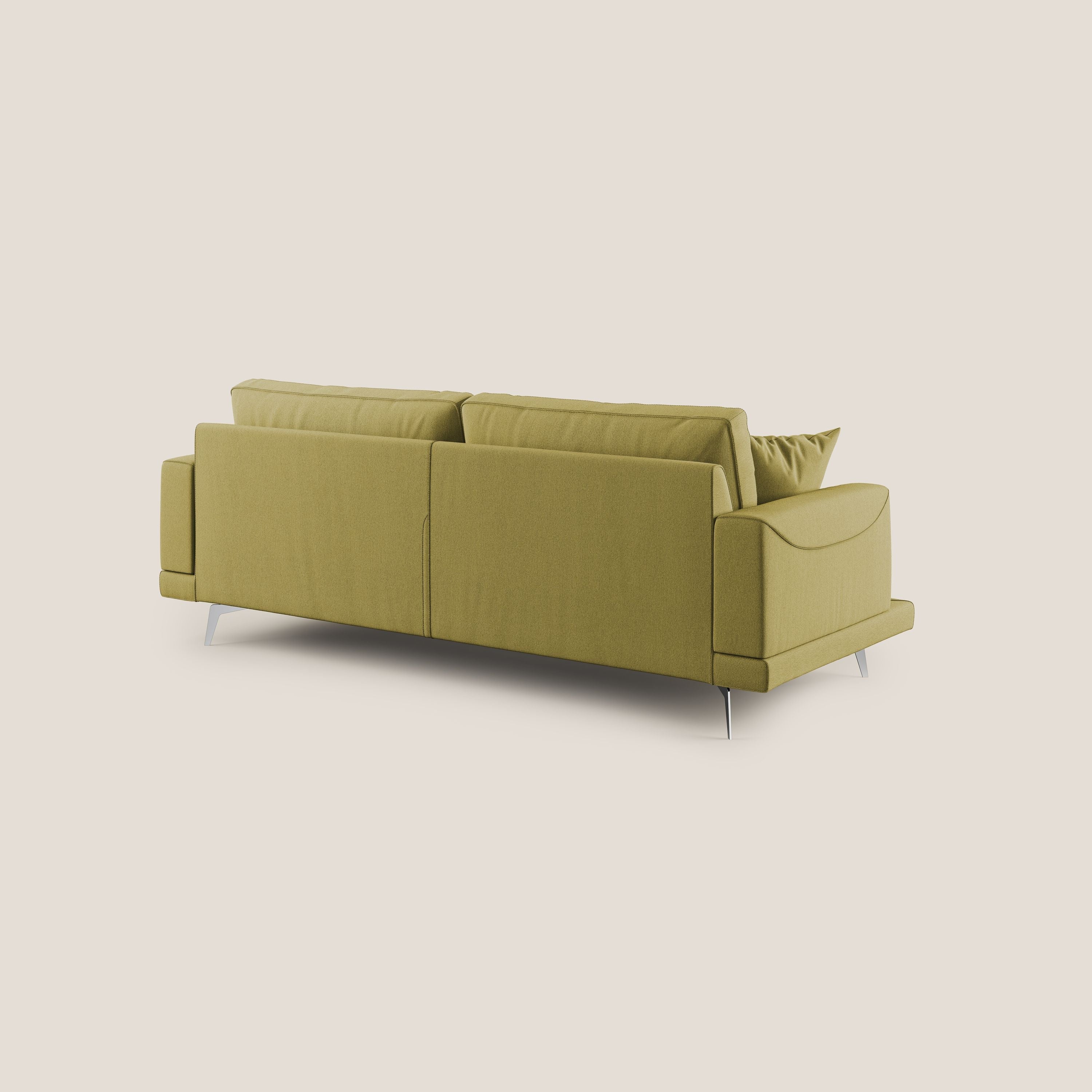Dorian canapé moderne en tissu doux anti-tache T05 jaune - Image 4