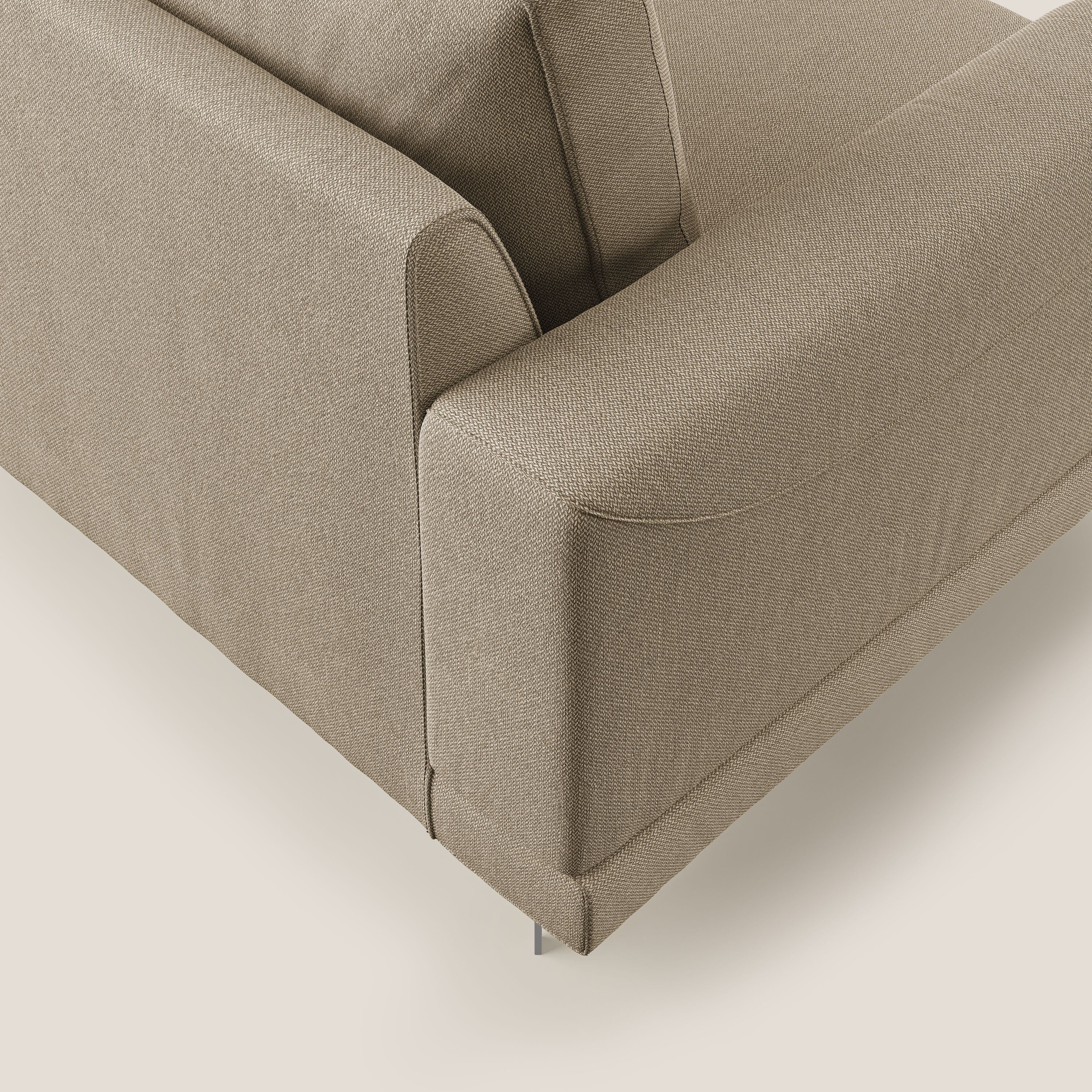 Dorian fauteuil moderne en tissu doux anti-tache T05 beige - Image 6