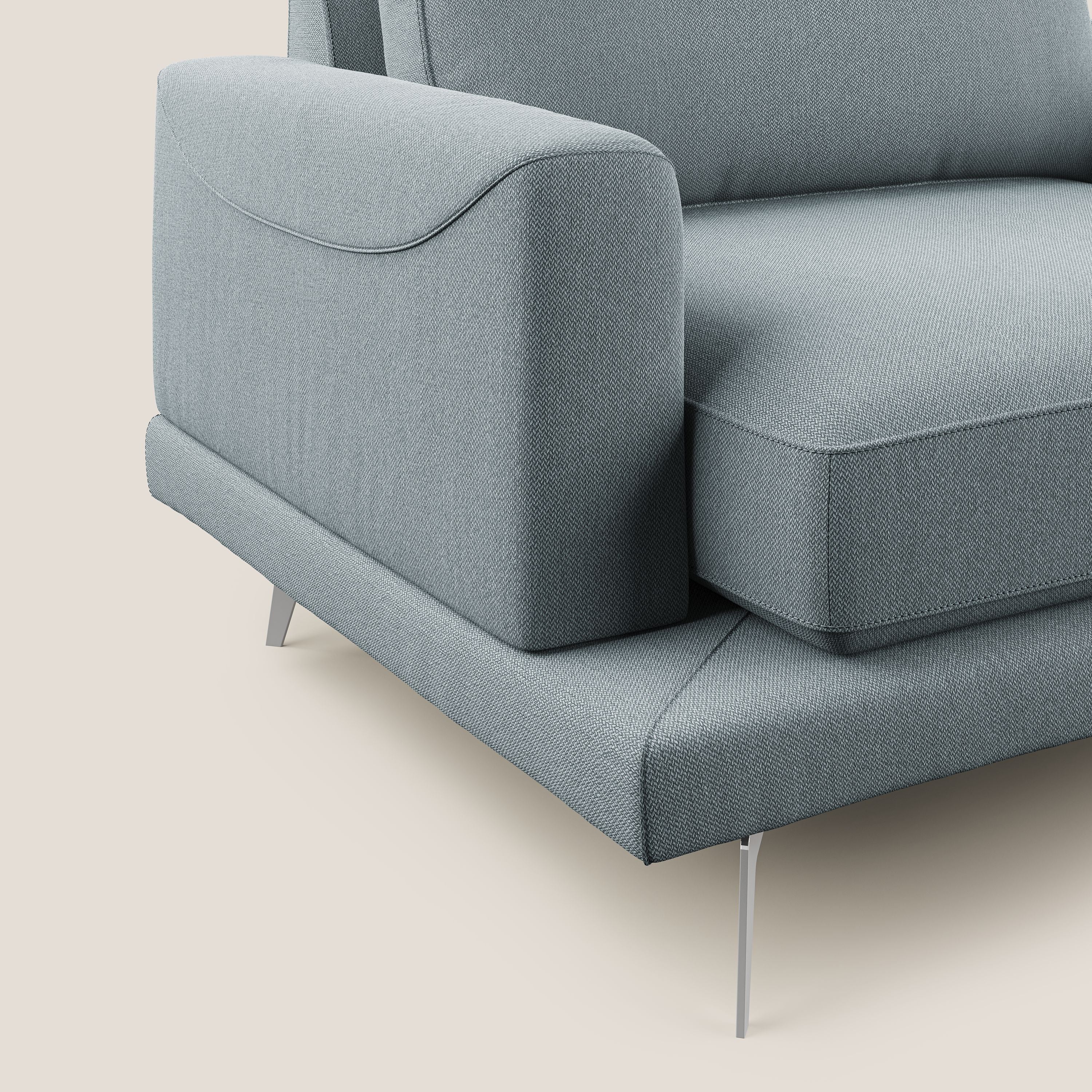 Dorian fauteuil moderne en tissu doux anti-tache T05 bleu pastel - Image 5