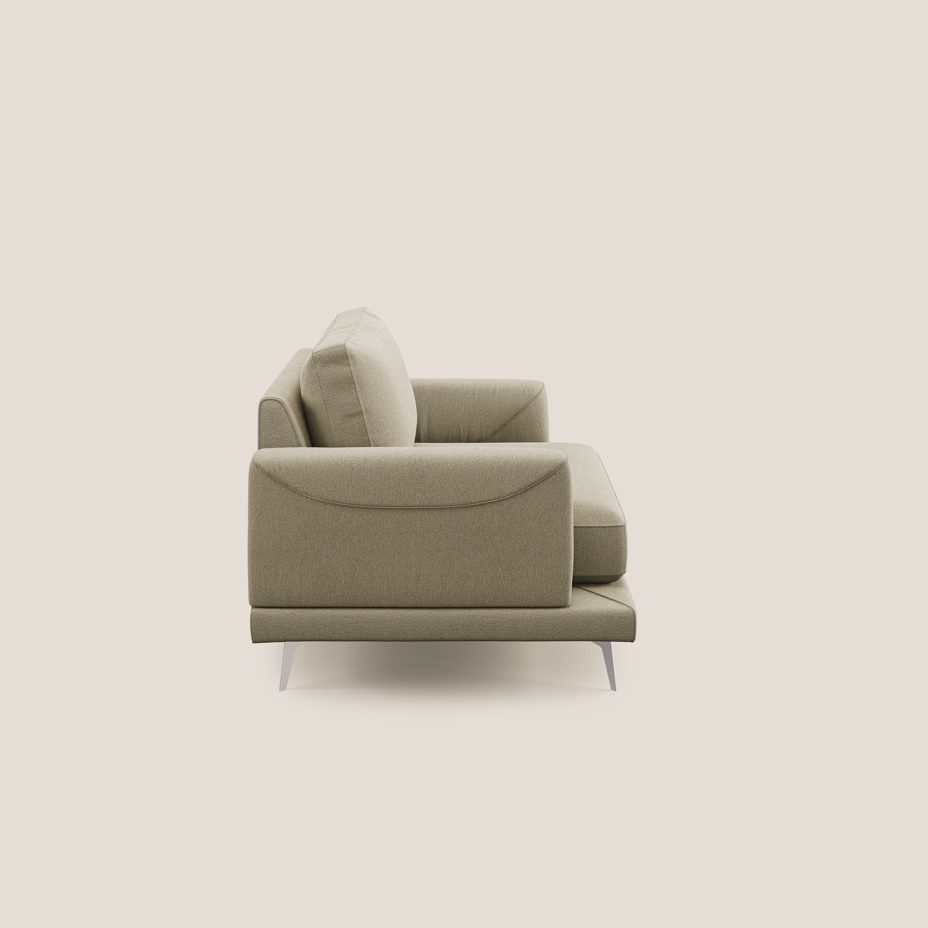 Dorian fauteuil moderne en tissu doux anti-tache T05 camel - Image 3