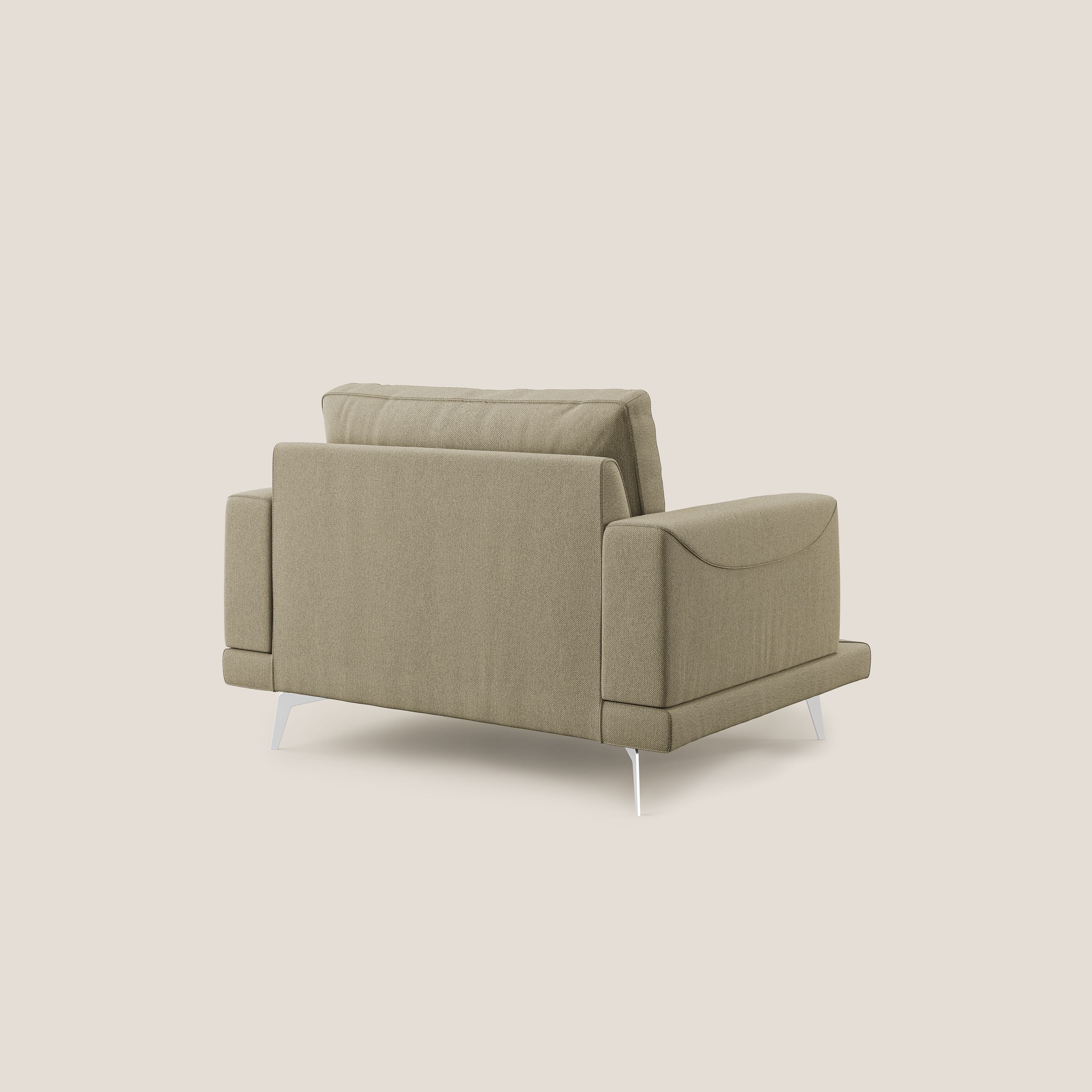 Dorian fauteuil moderne en tissu doux anti-tache T05 camel - Image 4