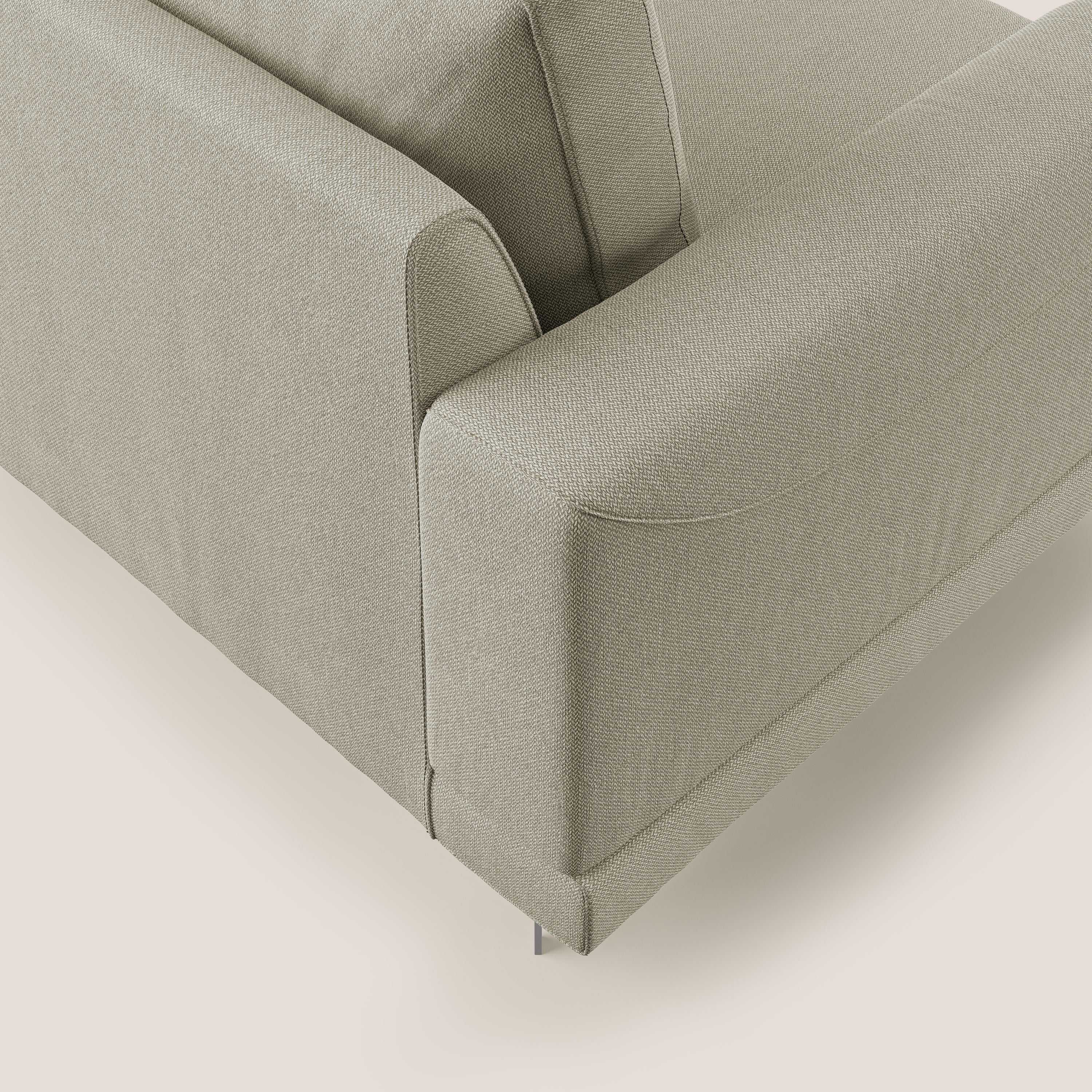 Dorian fauteuil moderne en tissu doux anti-tache T05 crème - Image 6