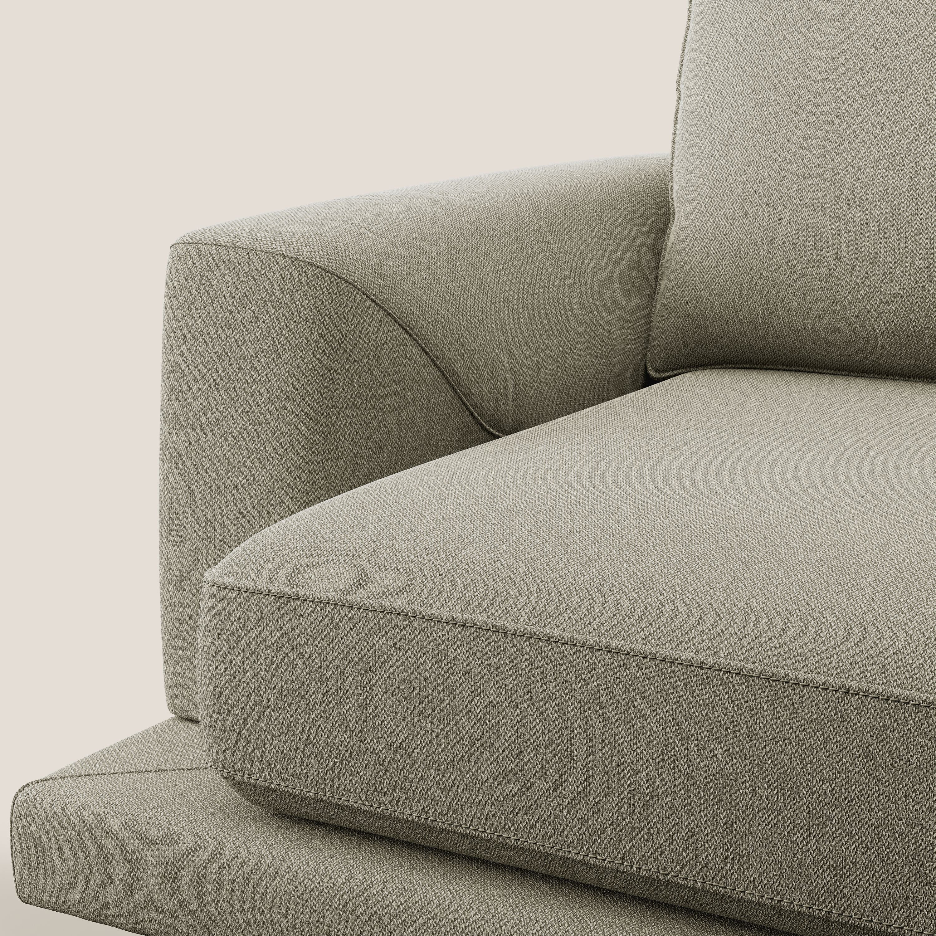 Dorian fauteuil moderne en tissu doux anti-tache T05 crème - Image 7