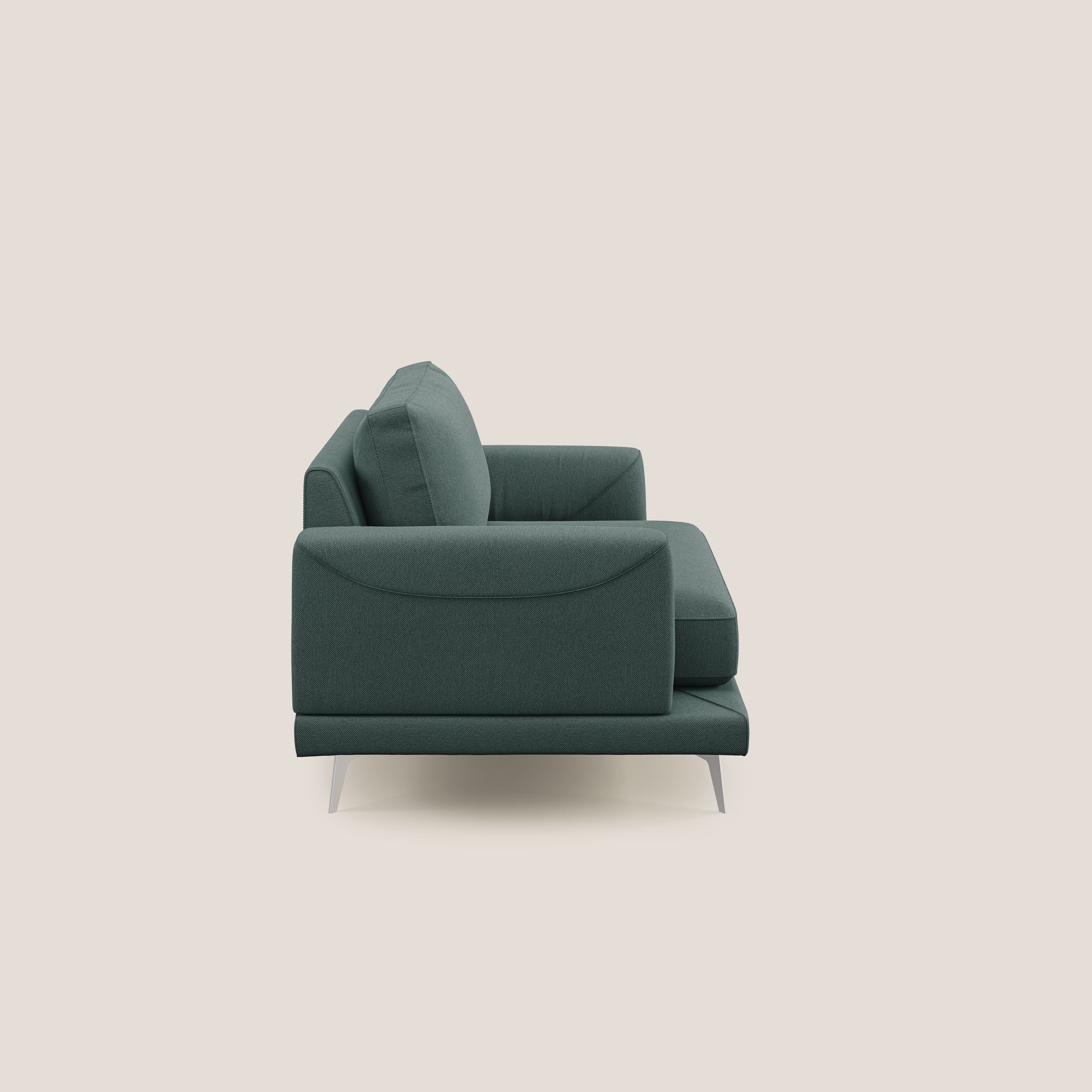Dorian fauteuil moderne en tissu doux anti-tache T05 vert - Image 3