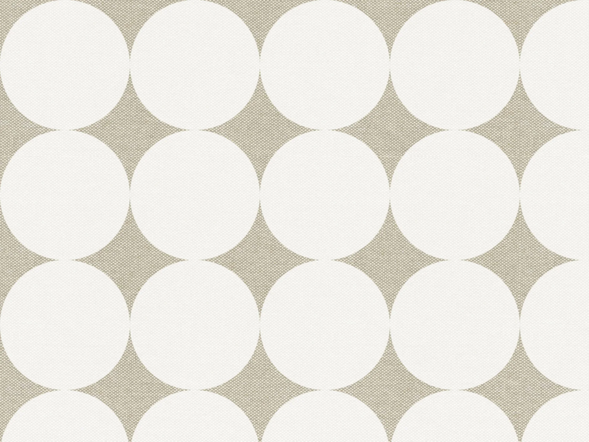 Dot coussins géométriques en tissu hydrofuge blanc - Image 2