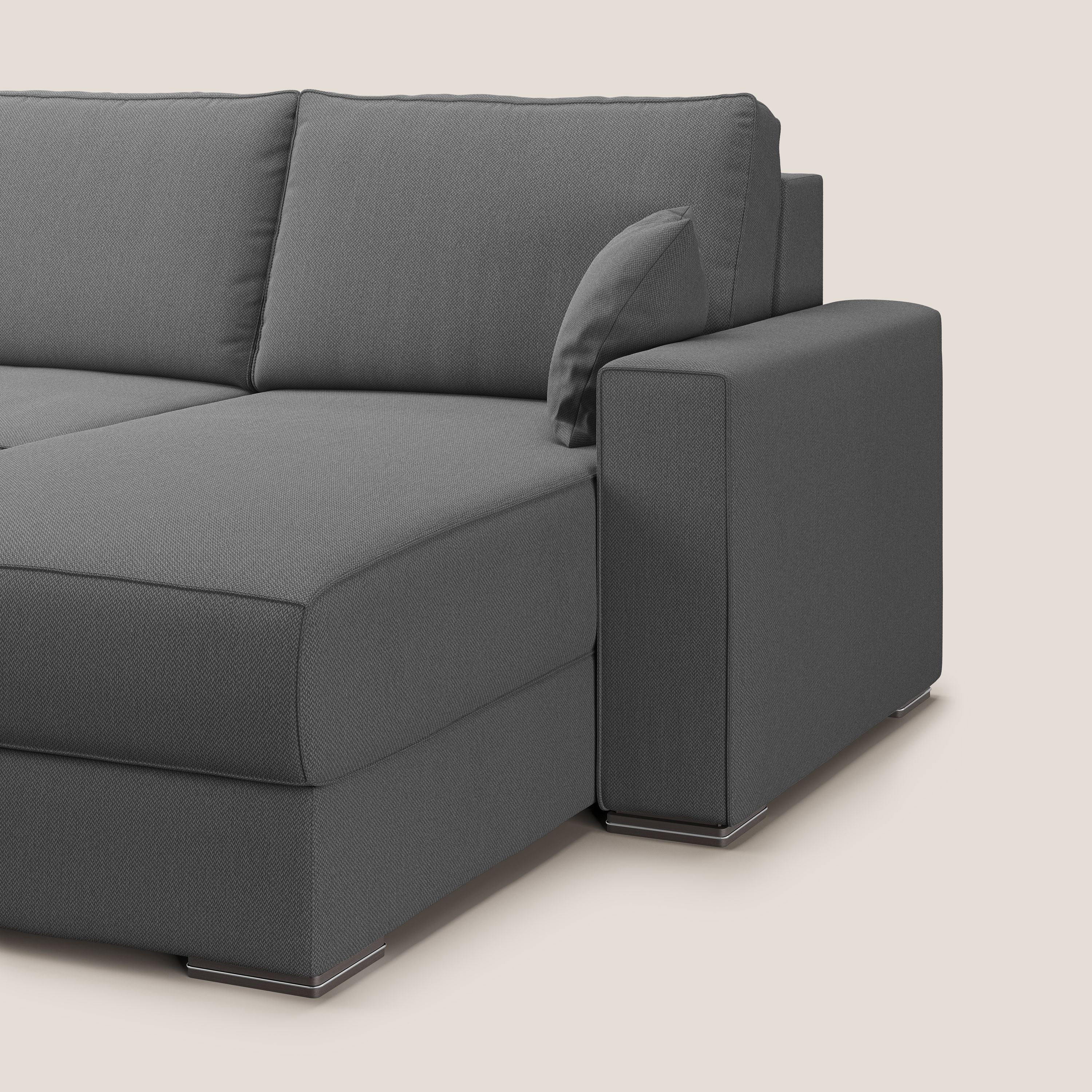 Dream Canapé convertible d'angle en tissu détachable T05 anthracite - Image 5