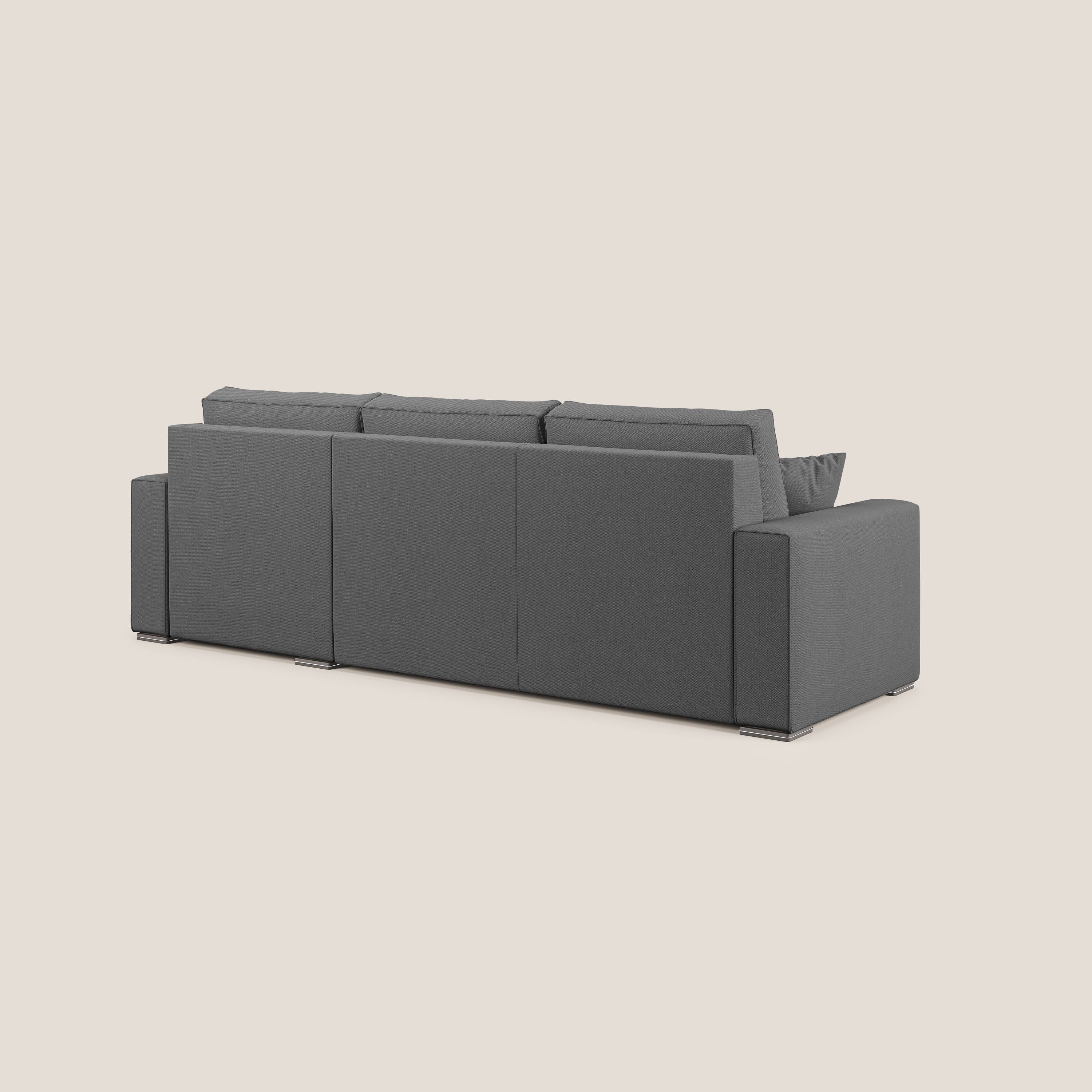 Dream Canapé convertible d'angle en tissu détachable T05 anthracite - Image 7