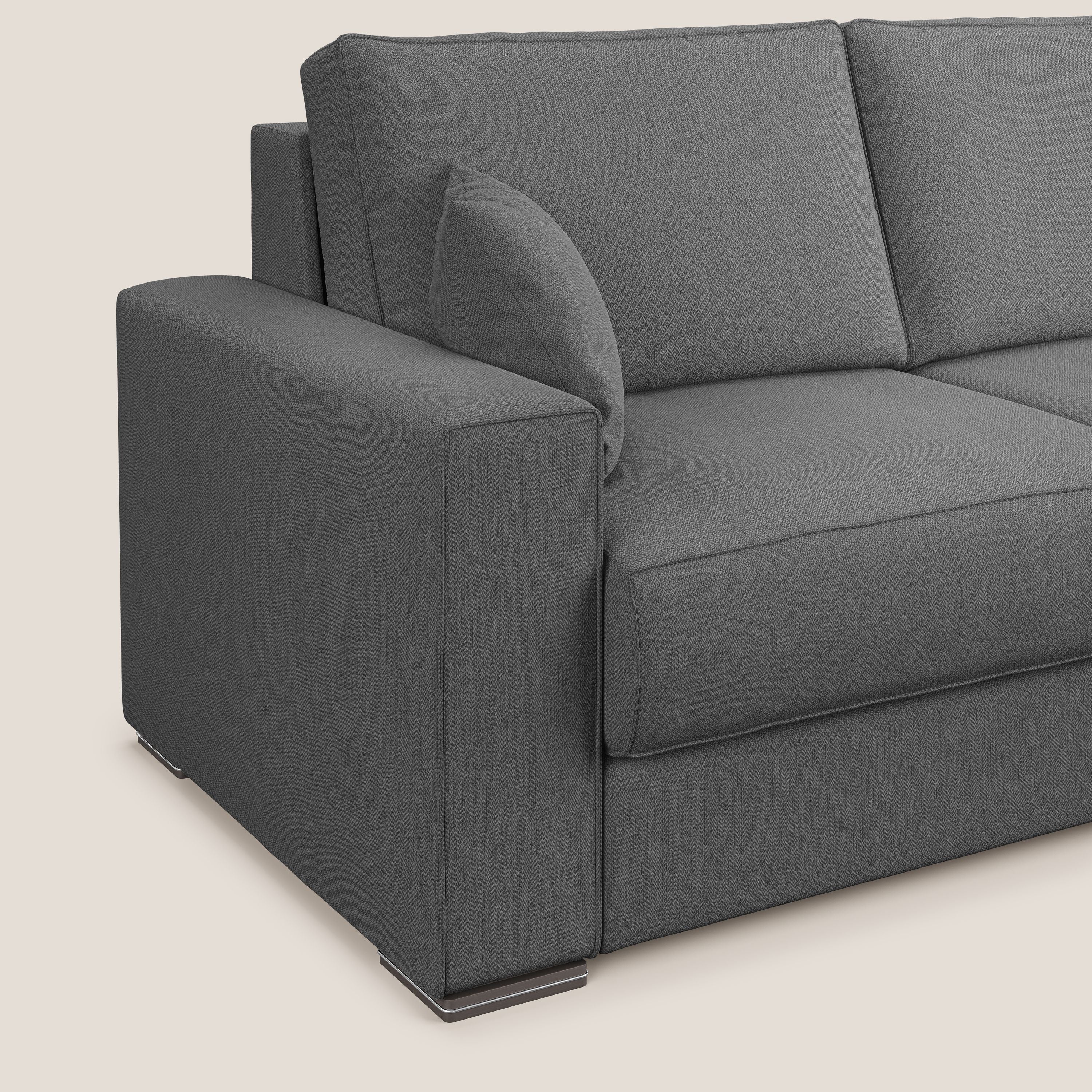 Dream Canapé convertible d'angle en tissu détachable T05 anthracite - Image 8