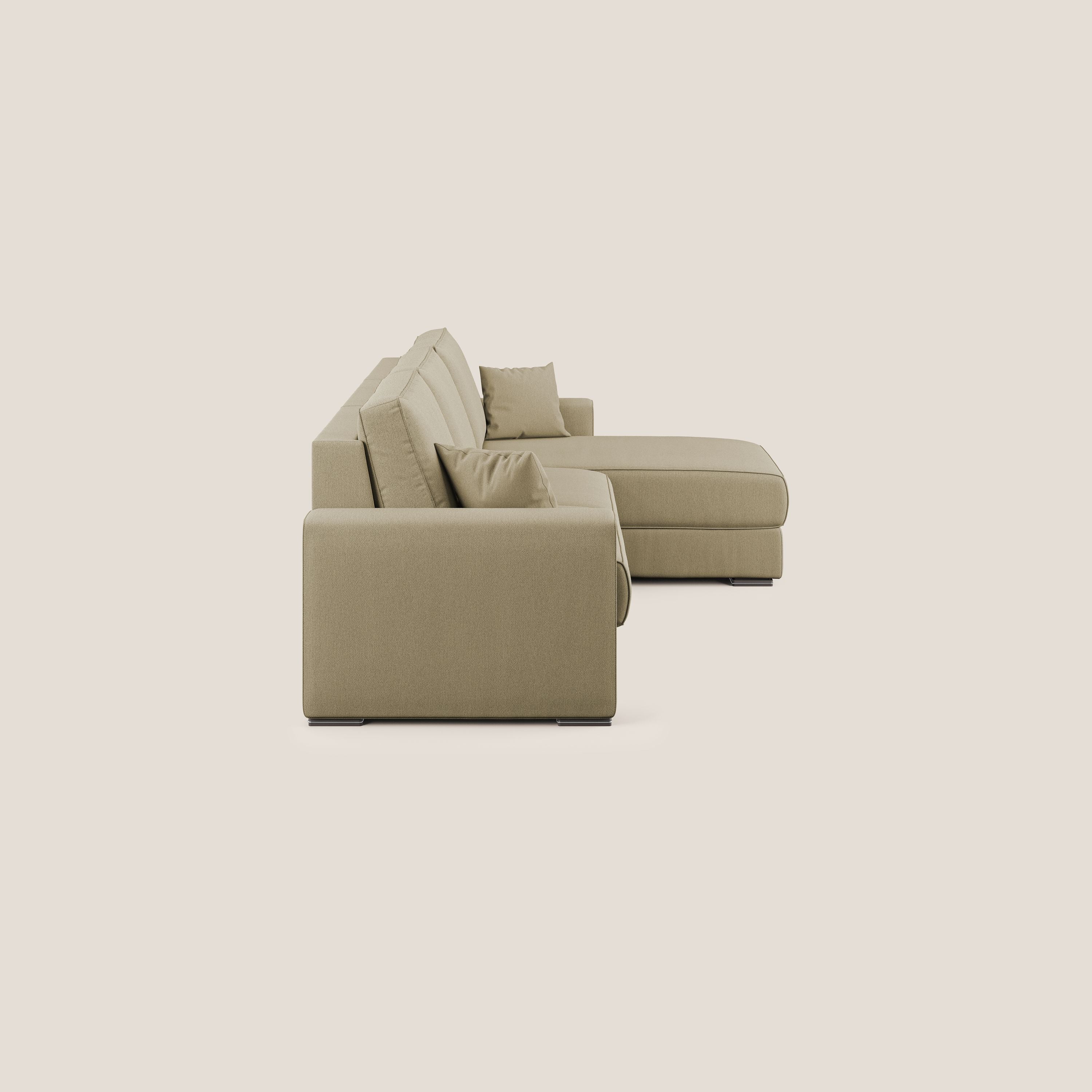 Dream Canapé convertible d'angle en tissu détachable T05 camel - Image 4