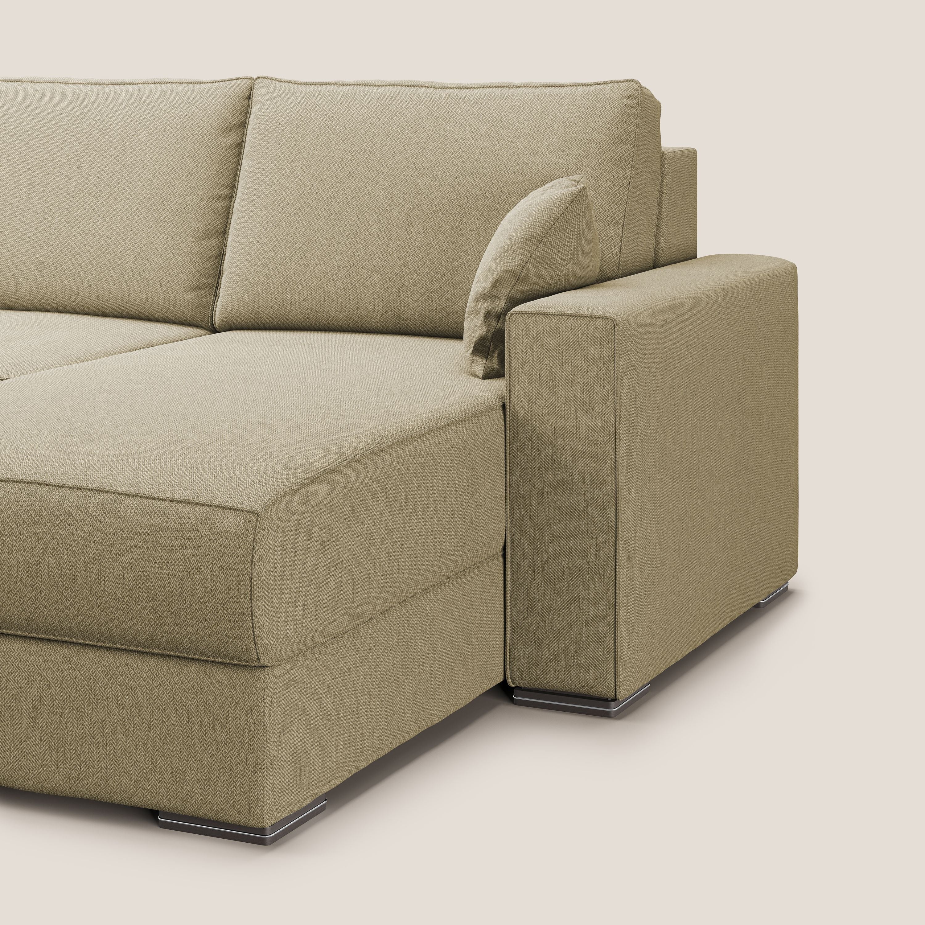 Dream Canapé convertible d'angle en tissu détachable T05 camel - Image 9