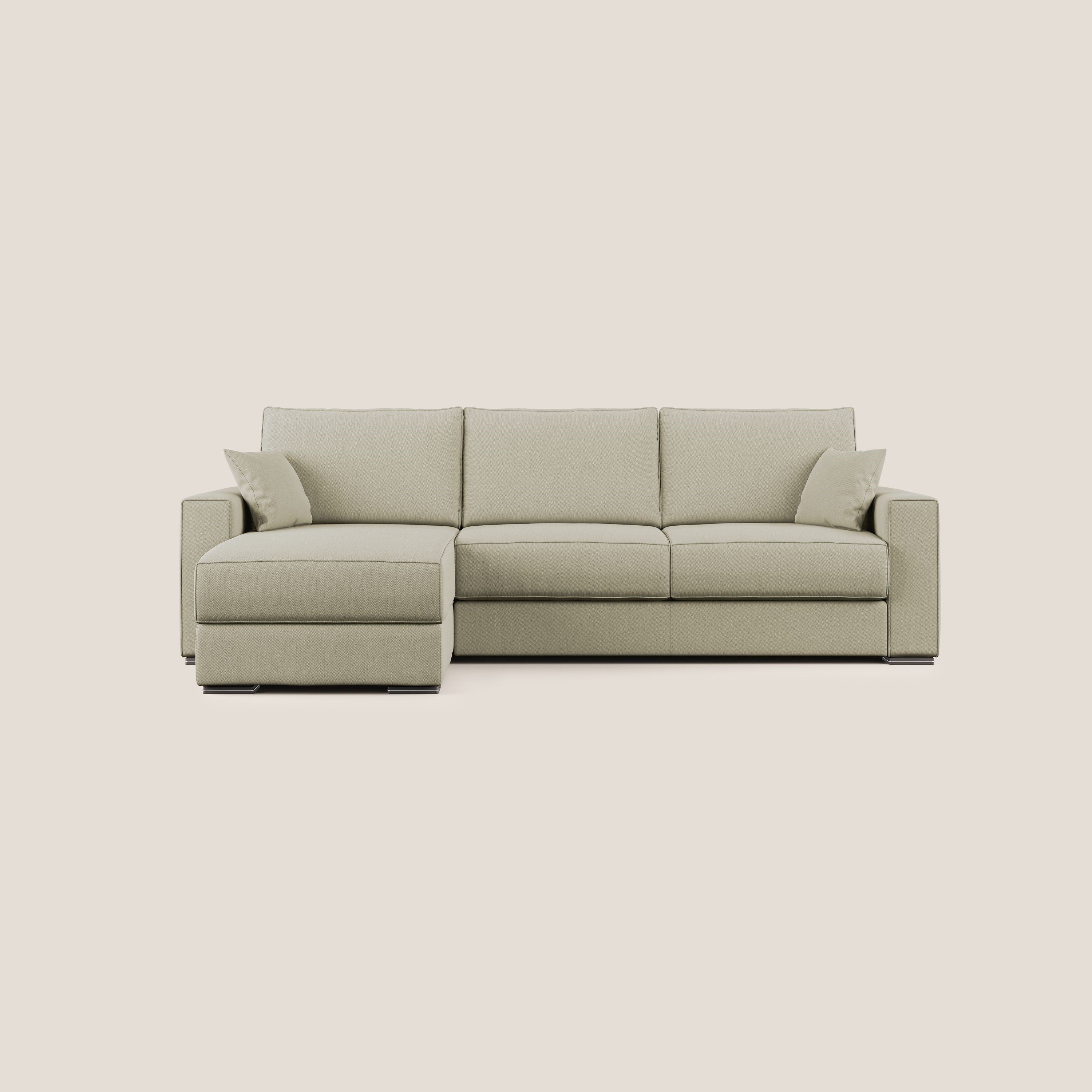 Dream Canapé convertible d'angle en tissu détachable T05 crème - Image 10