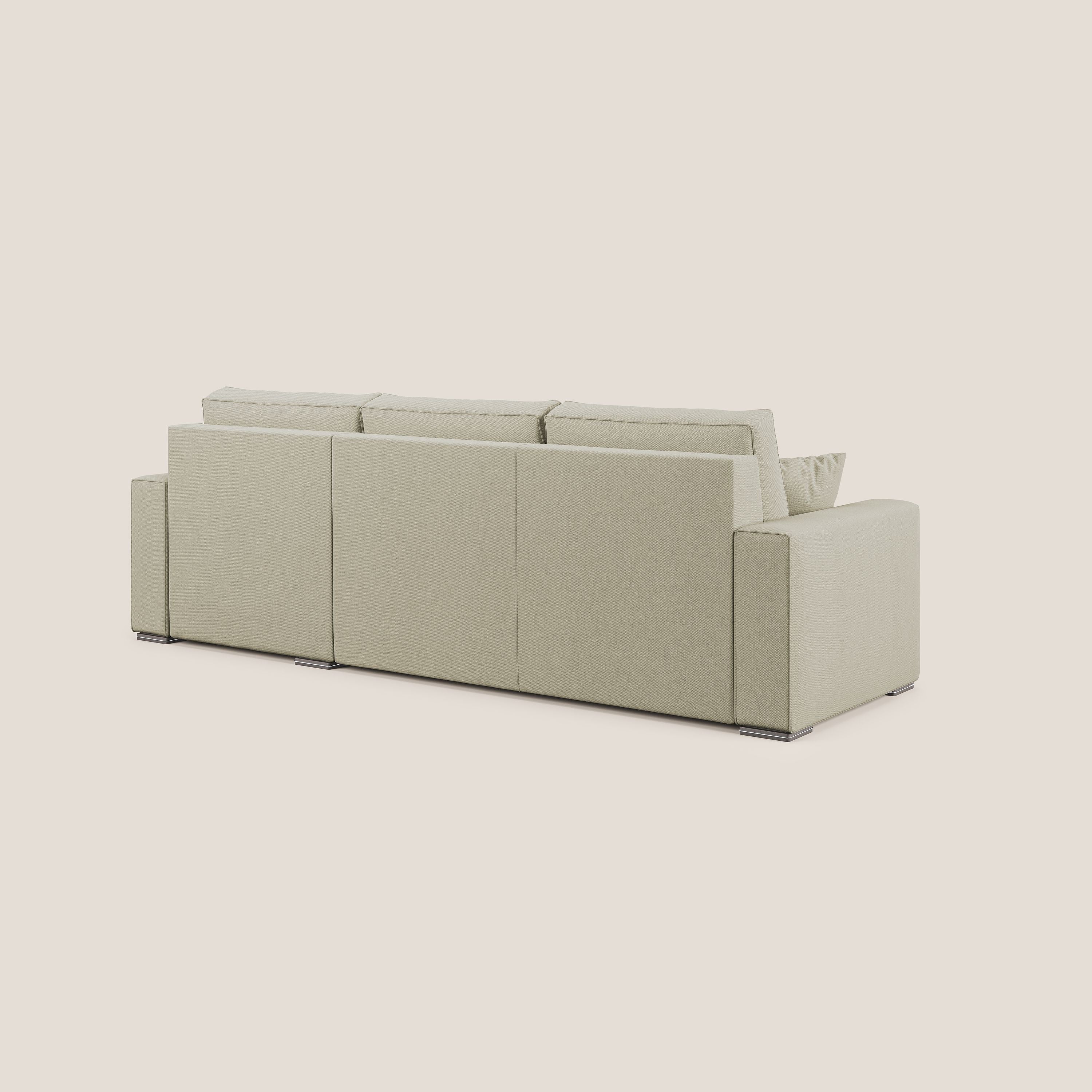 Dream Canapé convertible d'angle en tissu détachable T05 crème - Image 5