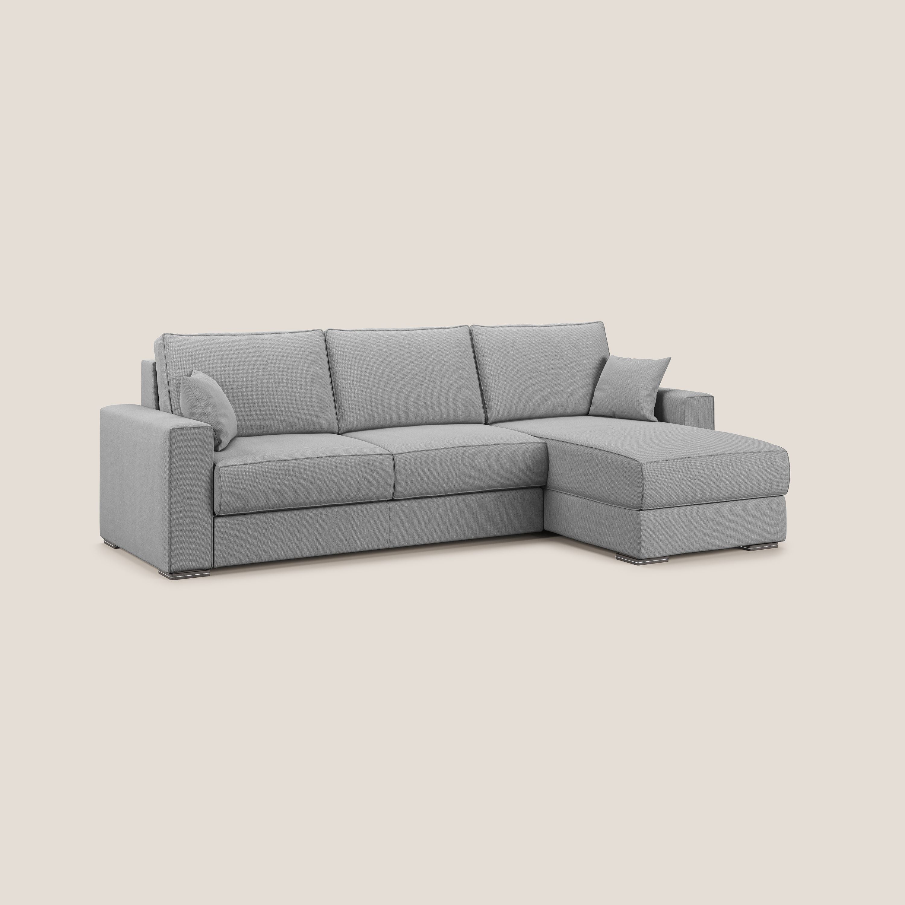 Dream Canapé convertible d'angle en tissu détachable T05 gris - Image 2