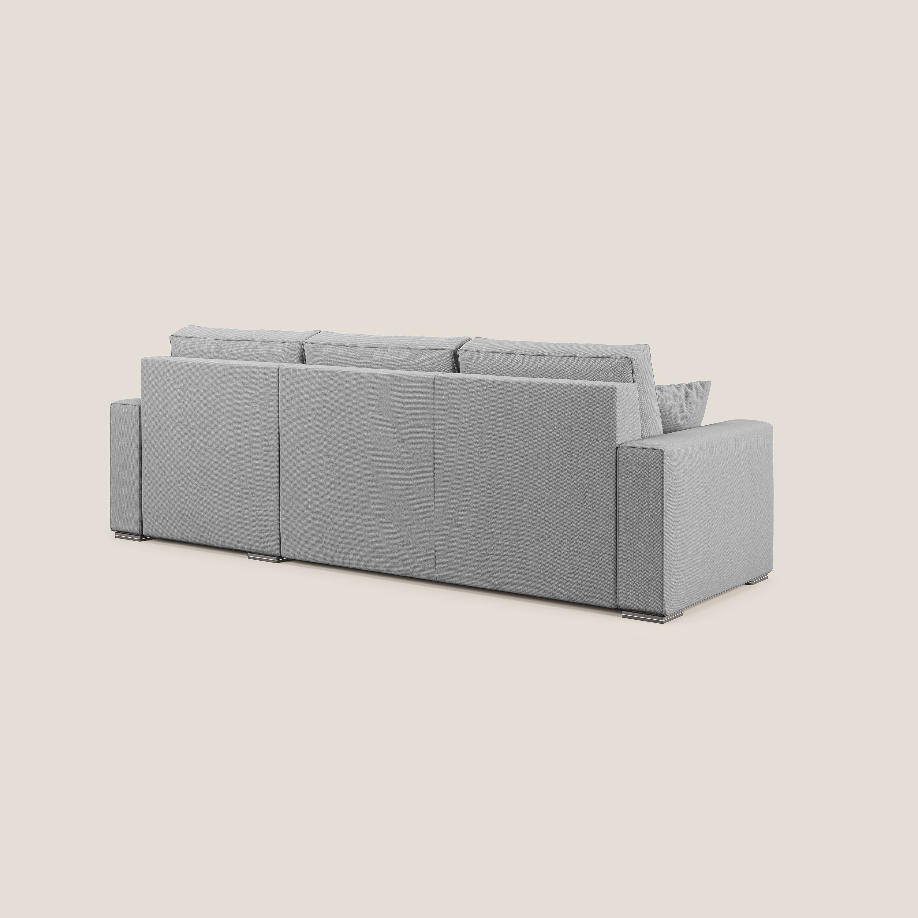 Dream Canapé convertible d'angle en tissu détachable T05 gris - Image 5