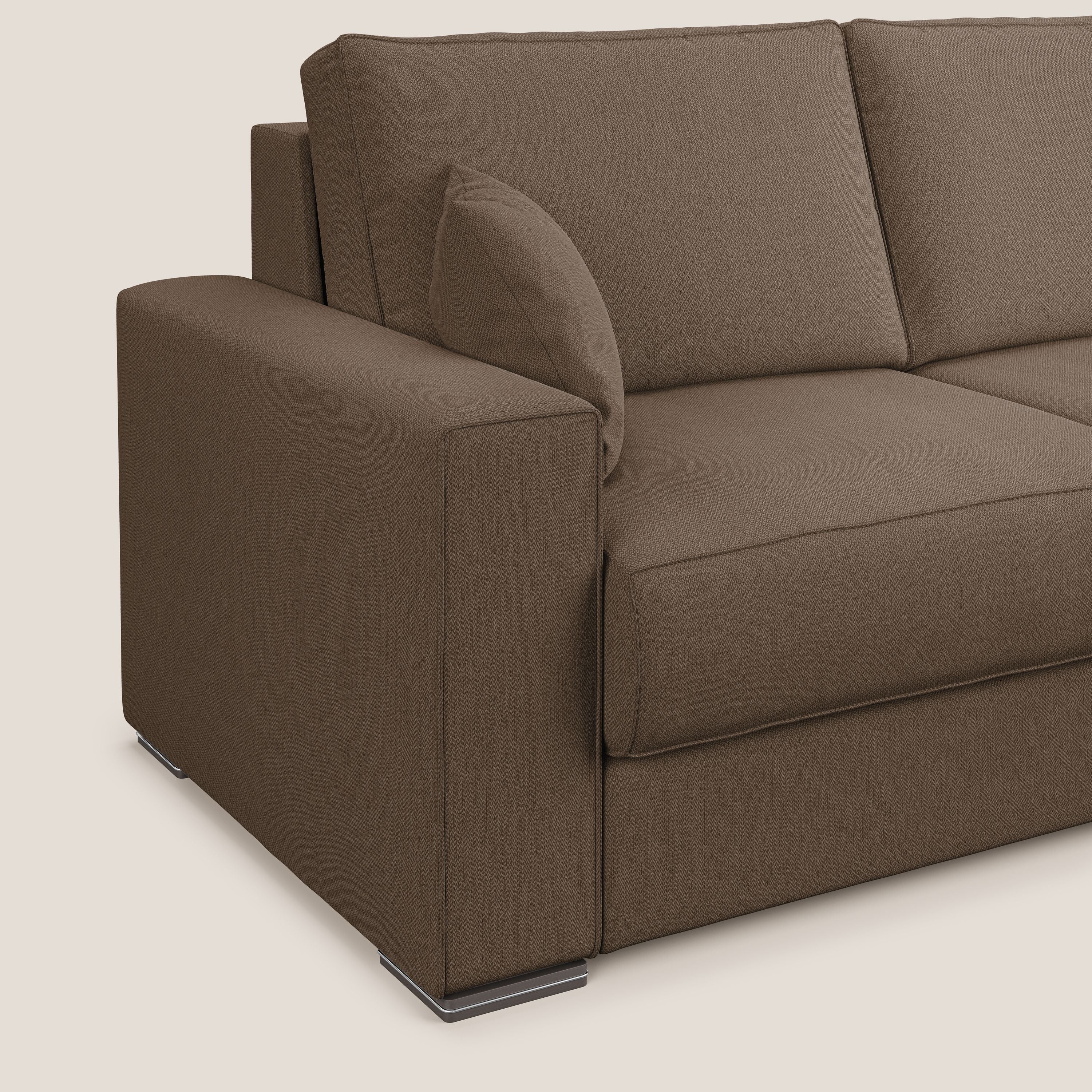 Dream Canapé convertible d'angle en tissu détachable T05 marron - Image 6