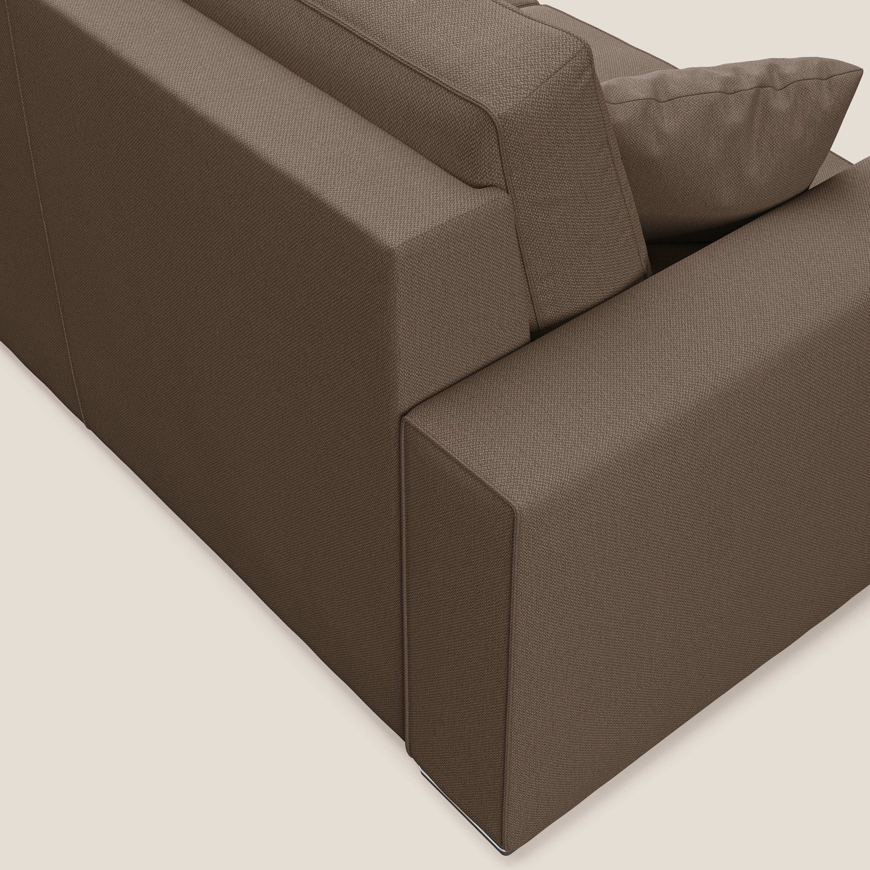 Dream Canapé convertible d'angle en tissu détachable T05 marron - Image 7