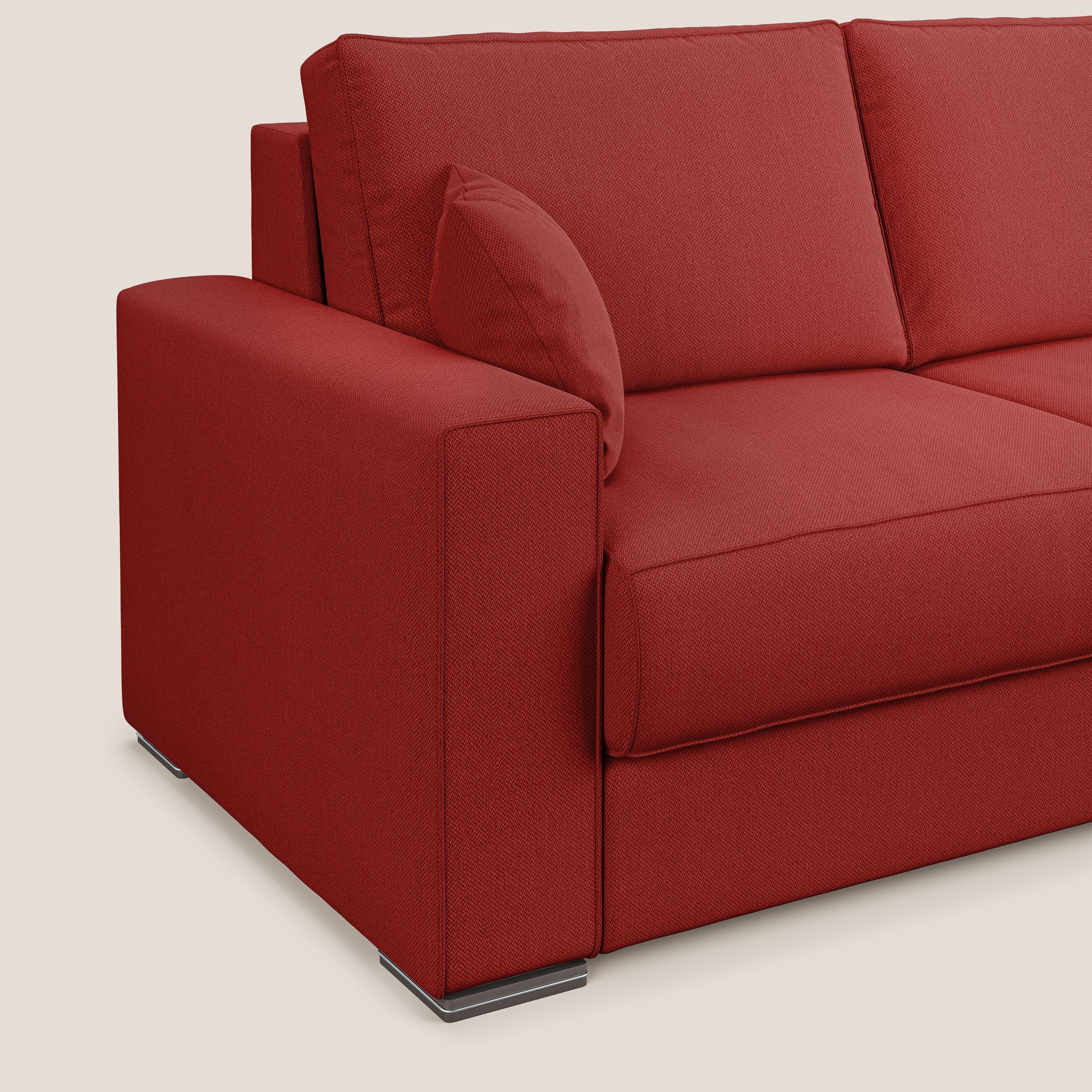 Dream Canapé convertible d'angle en tissu détachable T05 rouge - Image 6