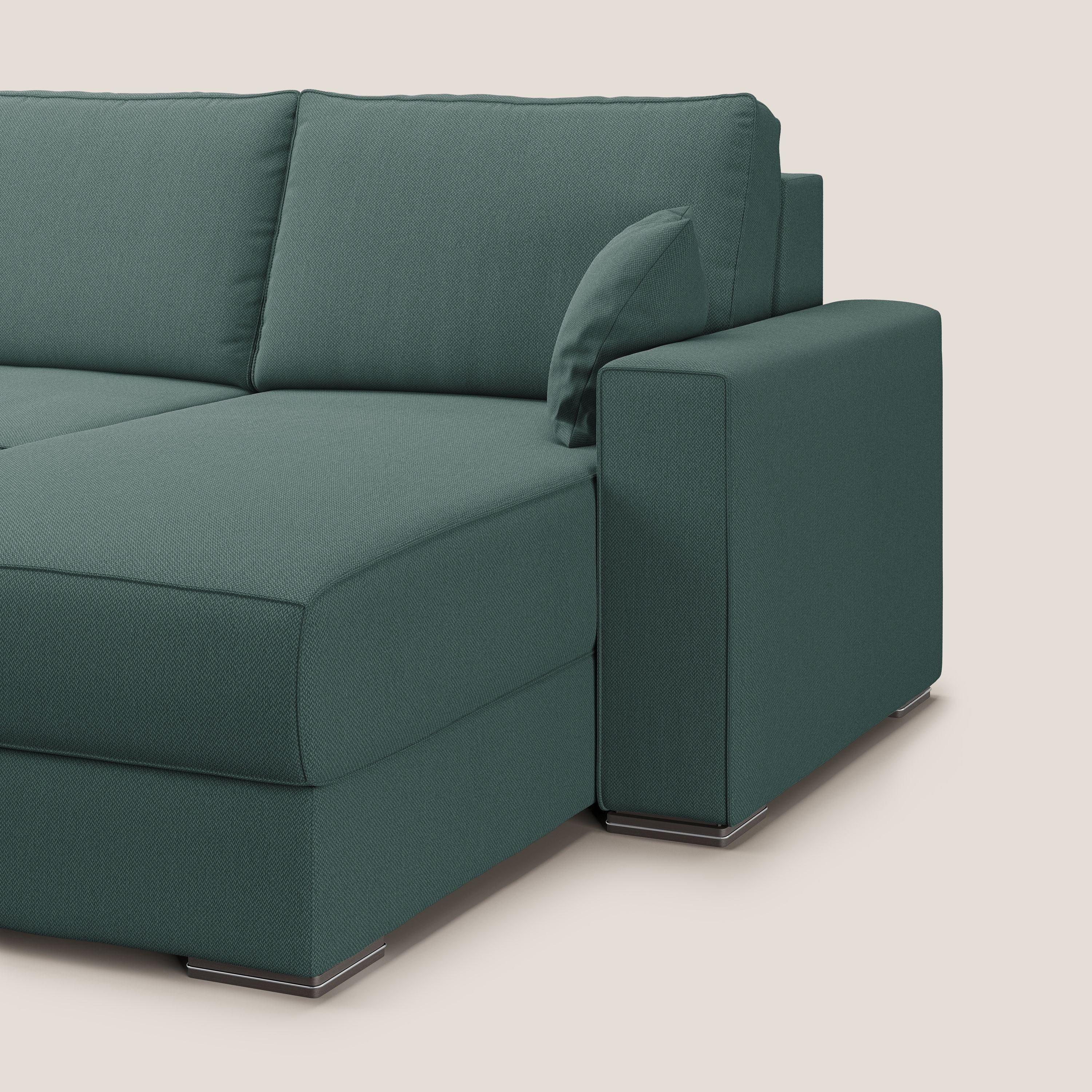 Dream Canapé convertible d'angle en tissu détachable T05 vert - Image 12